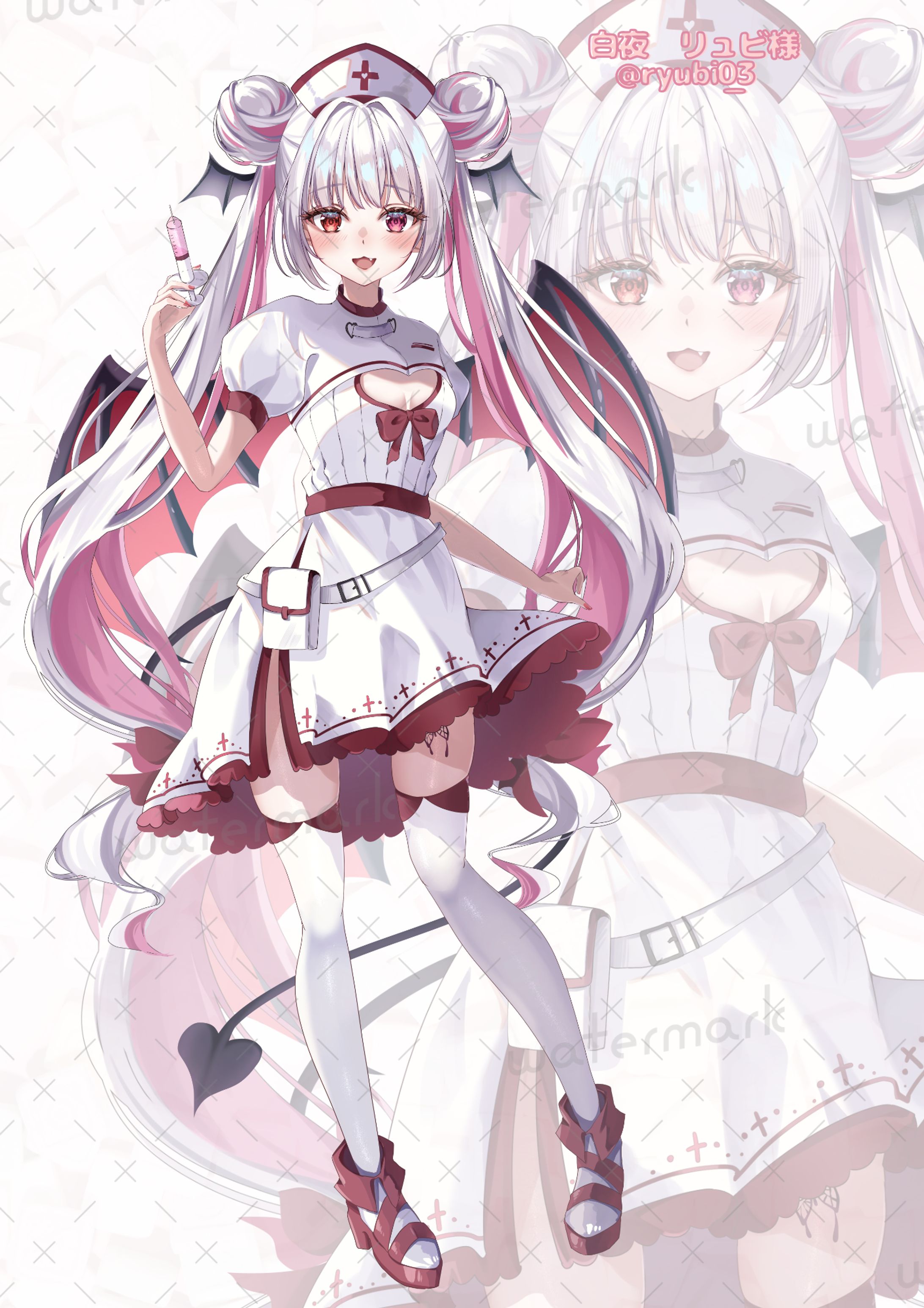 白夜リュビ様　IRIAM用新衣装立ち絵-1