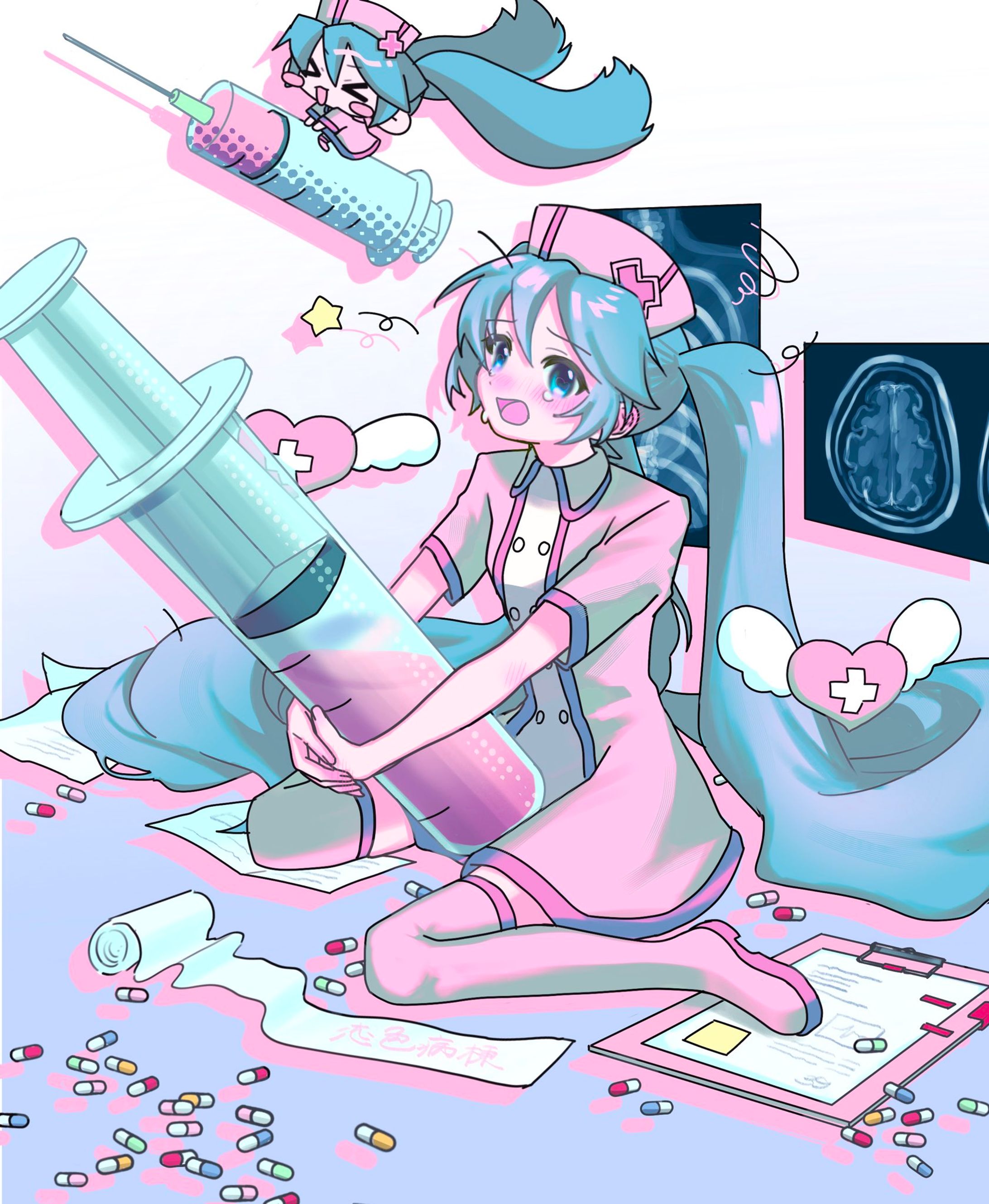 FA│初音ミク(恋色病棟)-1