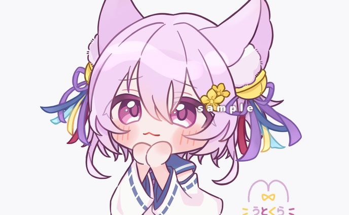 【バストアップ】岡止々岐ベルフラワー様 ＳＤイラスト