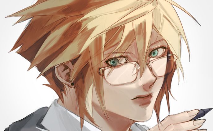 Cloud fanart headshot, 2024