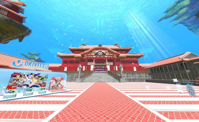 【3Dモデル】Vket2023Winter背景制作