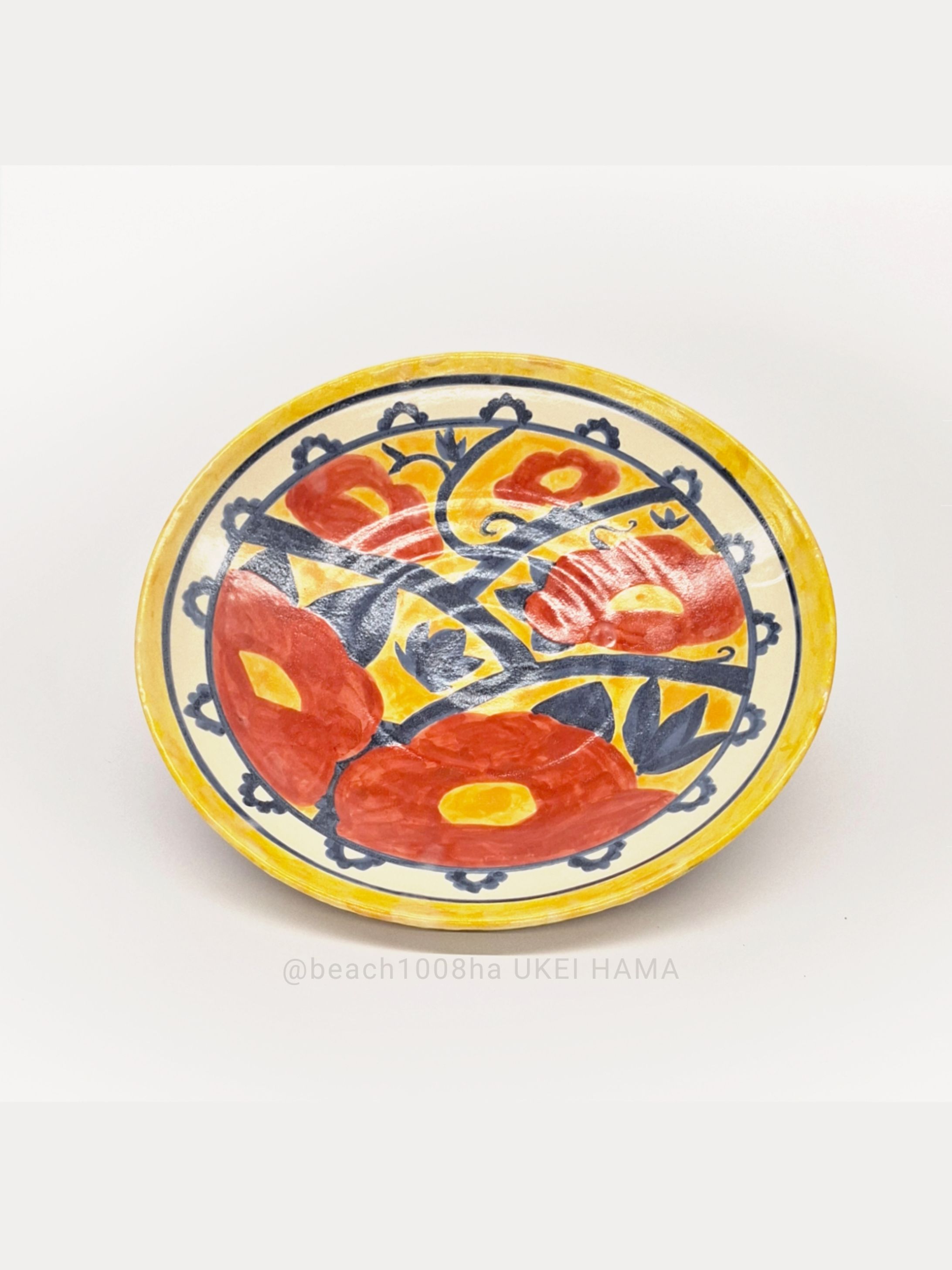 CRAFT -唐草牡丹絵皿-1