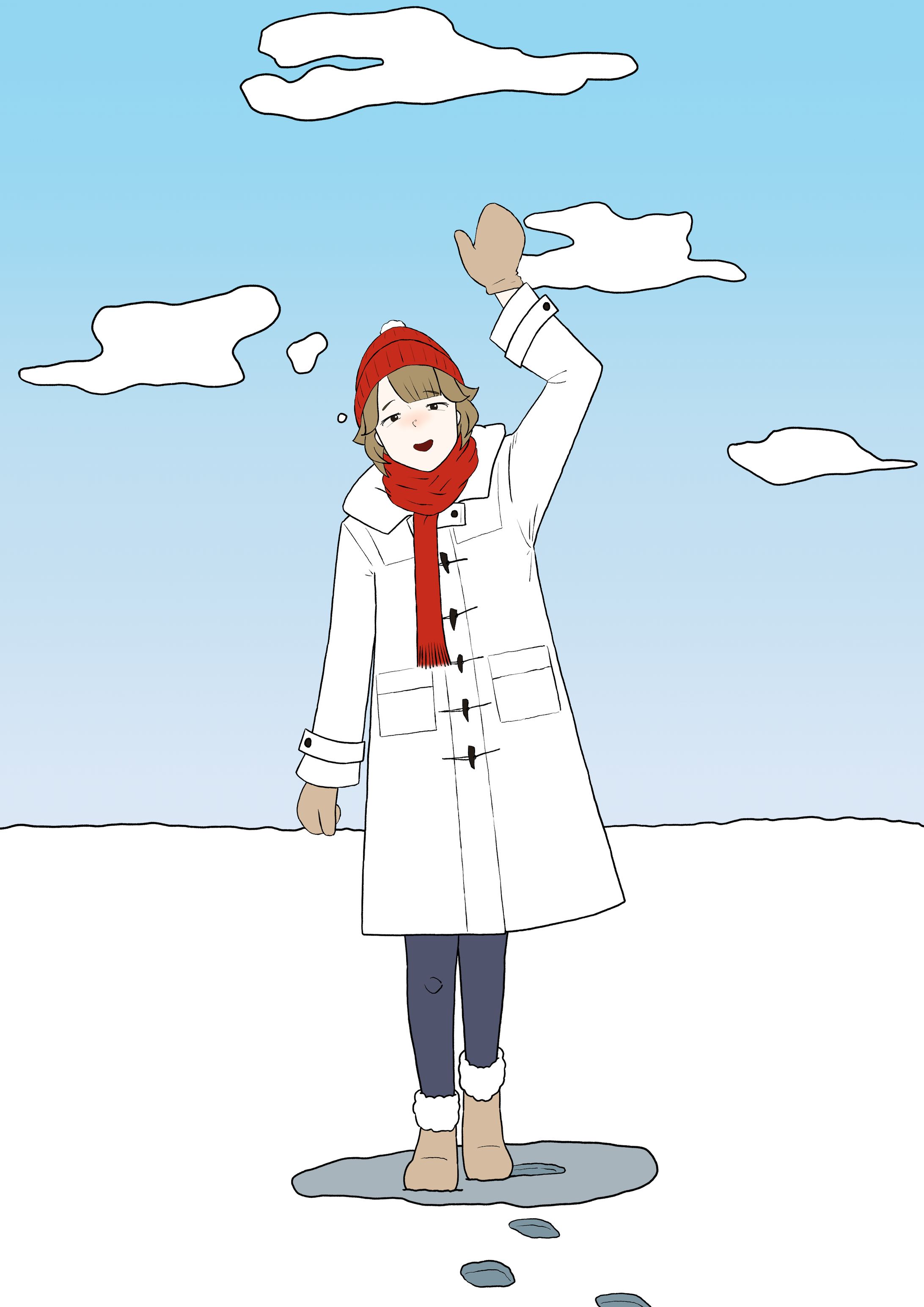 オリジナルイラスト「雪だるま」-1