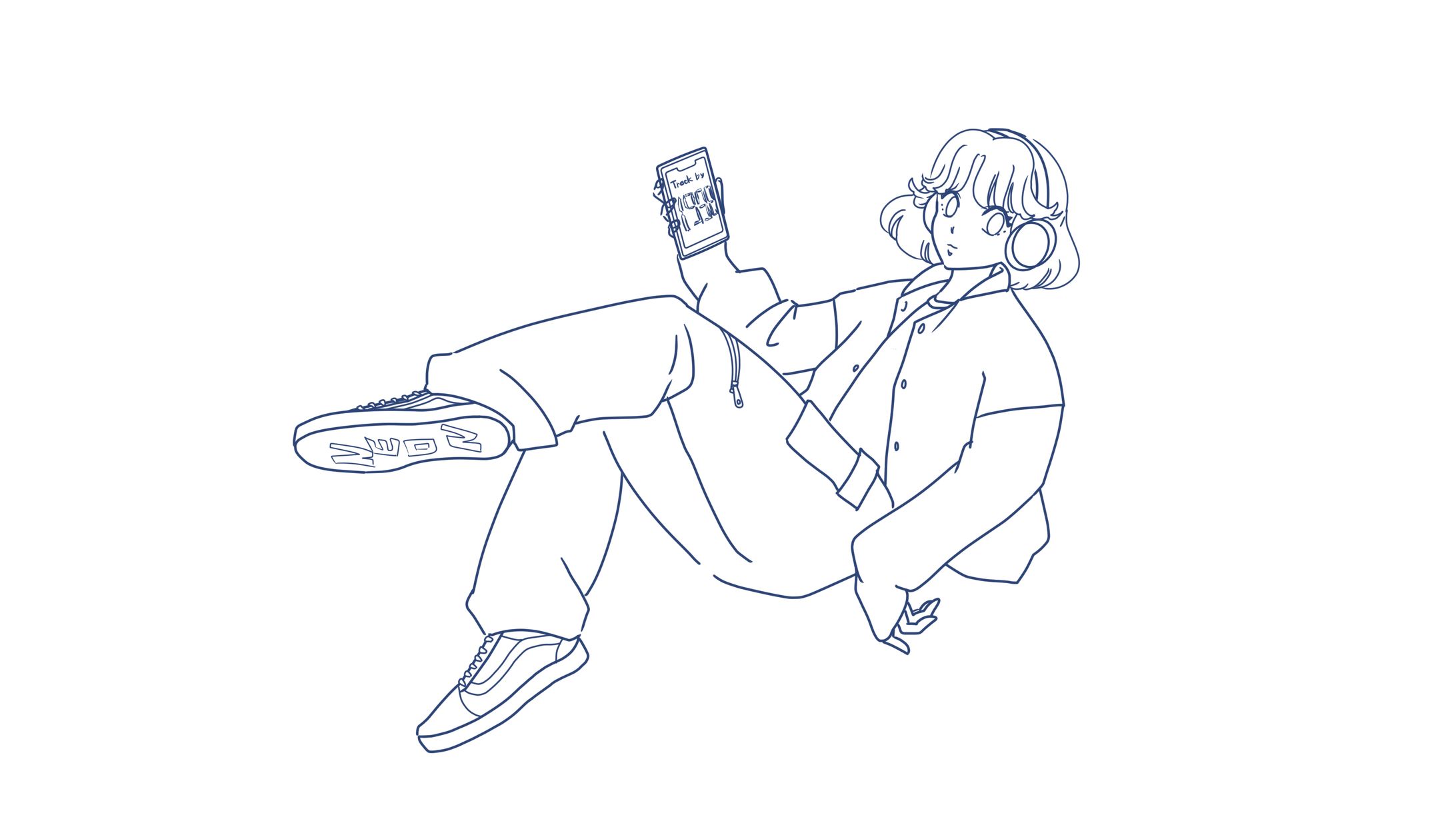 キャラクター確認用線画