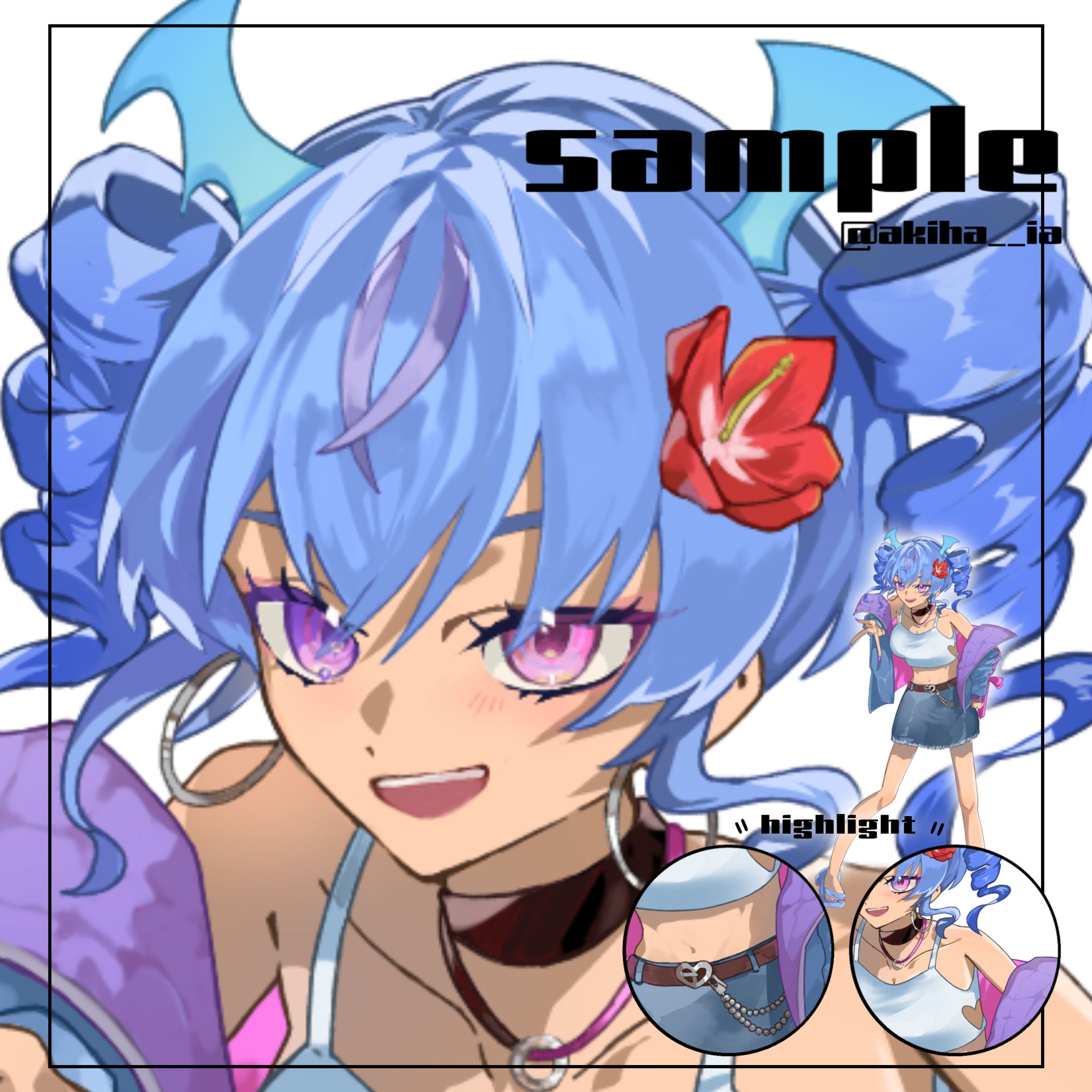 沖海 てお様 等身イラスト-1