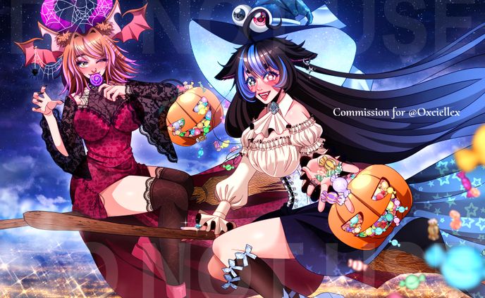 Commission for Oxciellex in colored illustration