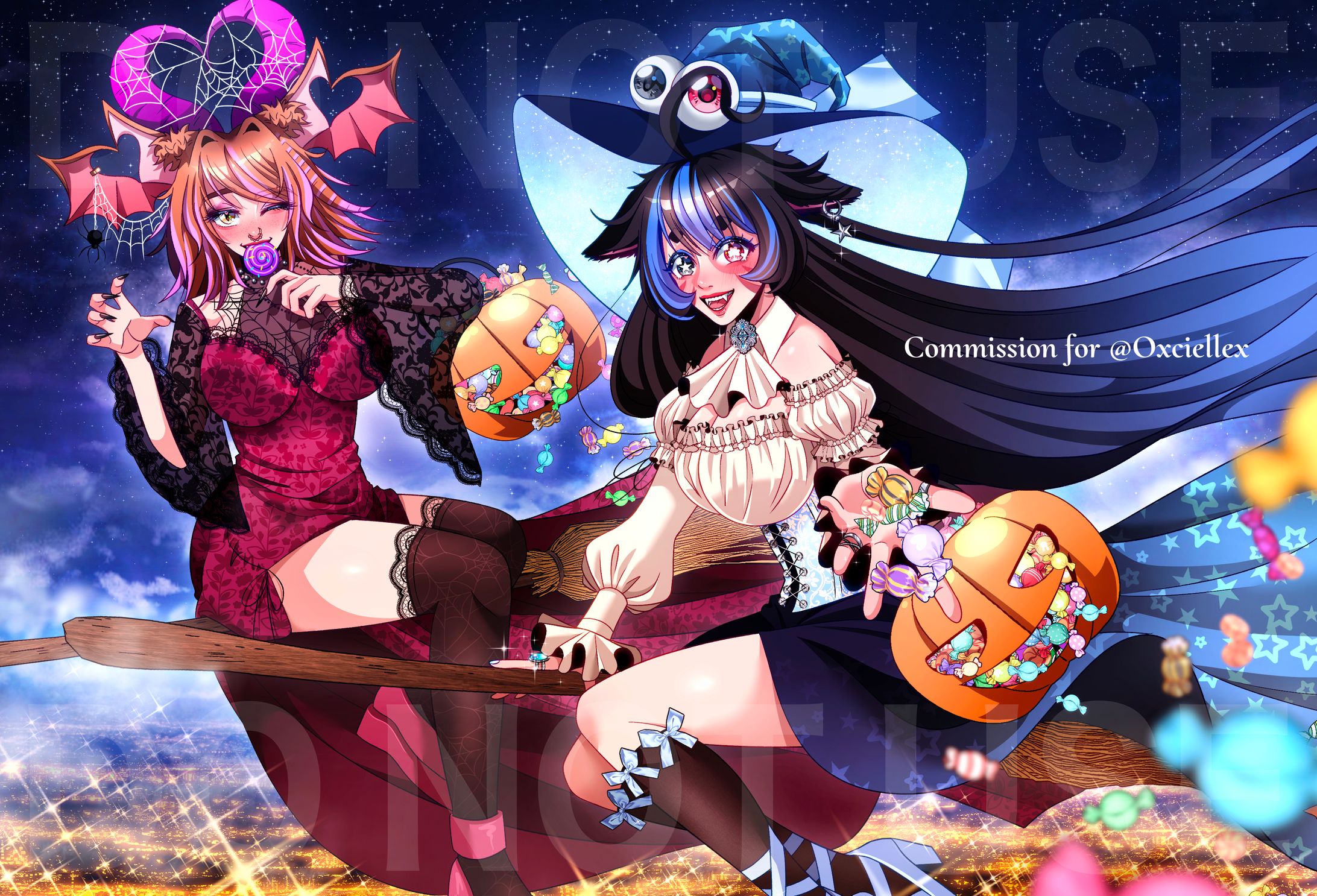 Commission for Oxciellex in colored illustration-1