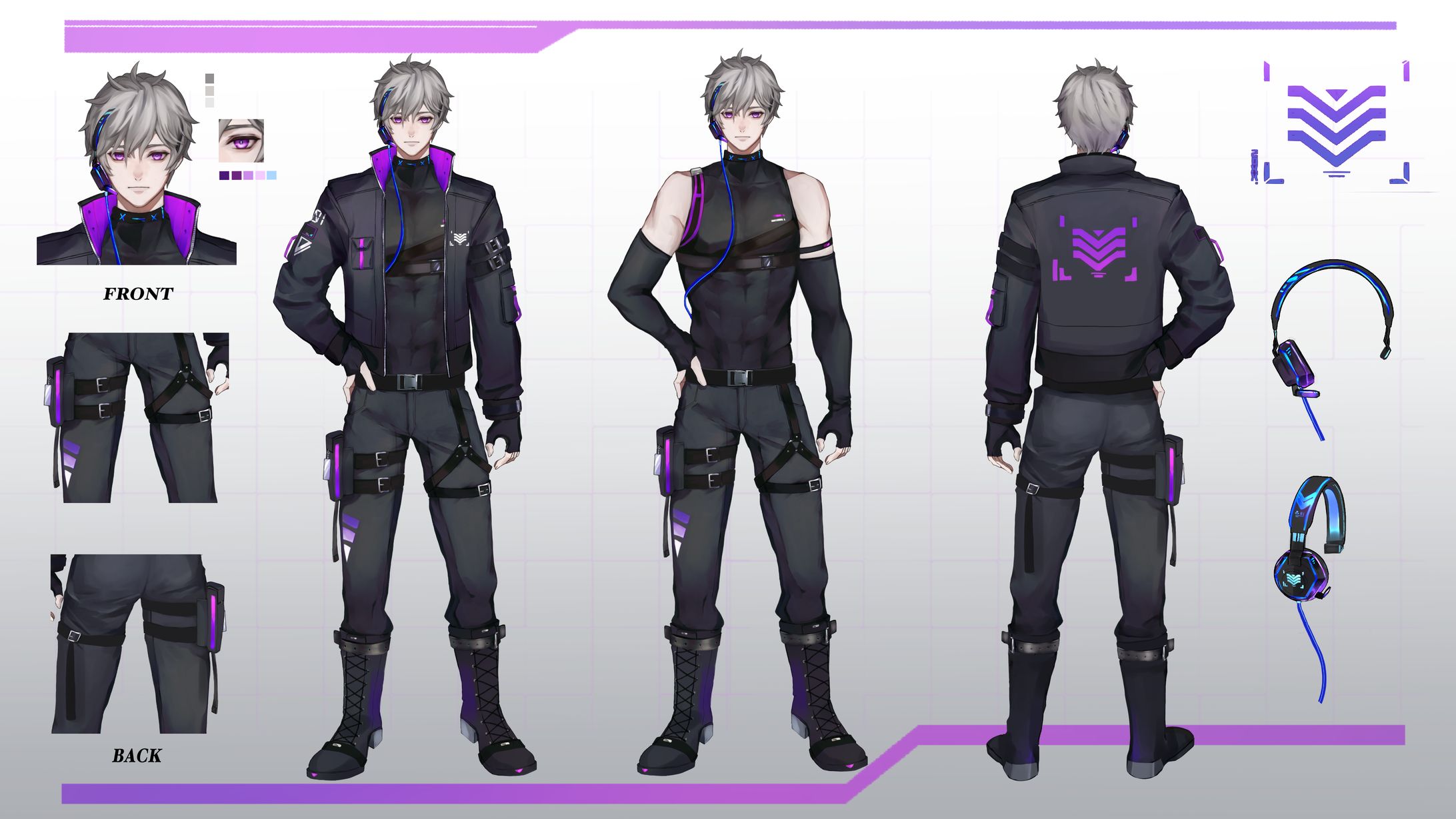 三面図/Character sheet-1