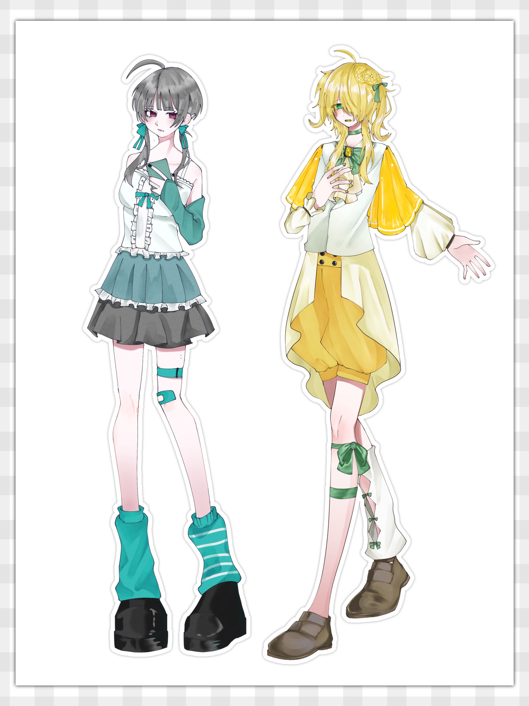 【自キャラ】女性立ち絵-1