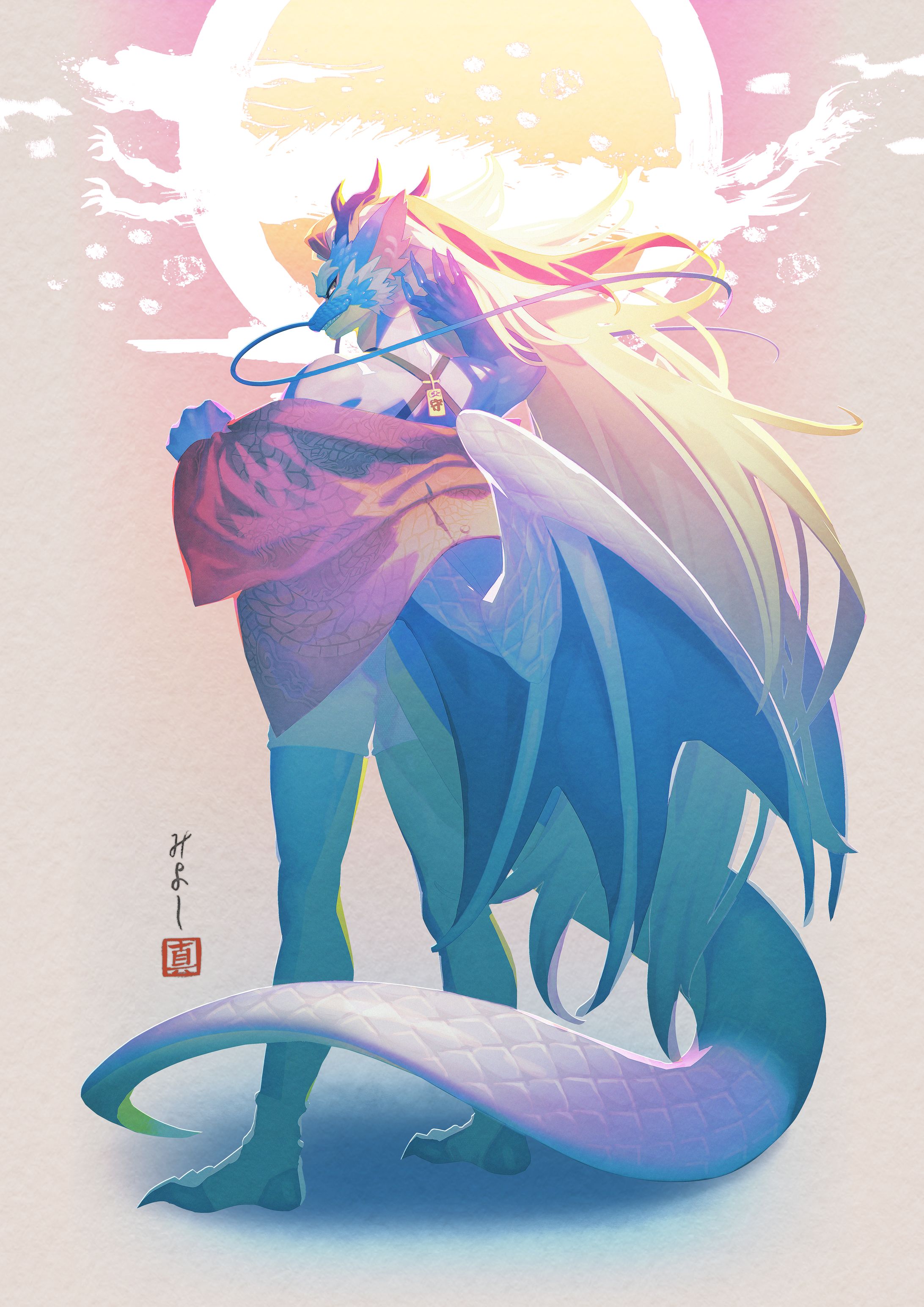 イラスト / 龍神イブキ様-1