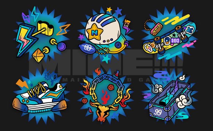 【works】MINE!!!! -ナマイキボードゲーム-【アイテムカードイラスト】