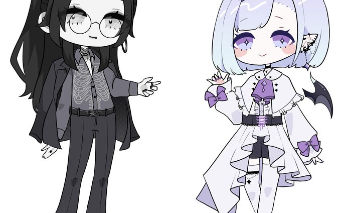 SDイラスト * 差分あり【ヴィジュアル系オンリー歌枠リレー】