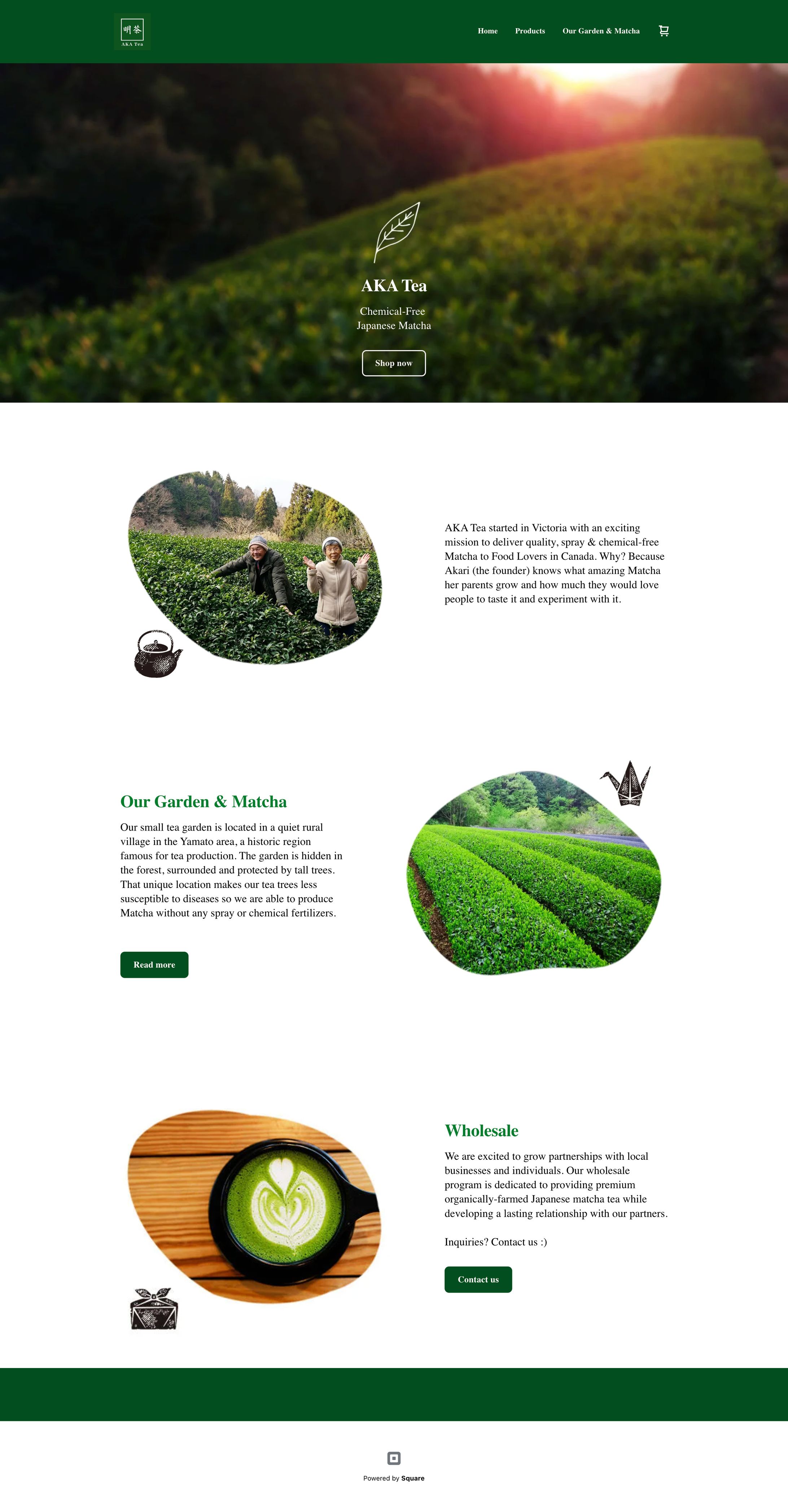 AKA Tea様　e-commerce (ECサイト)-1