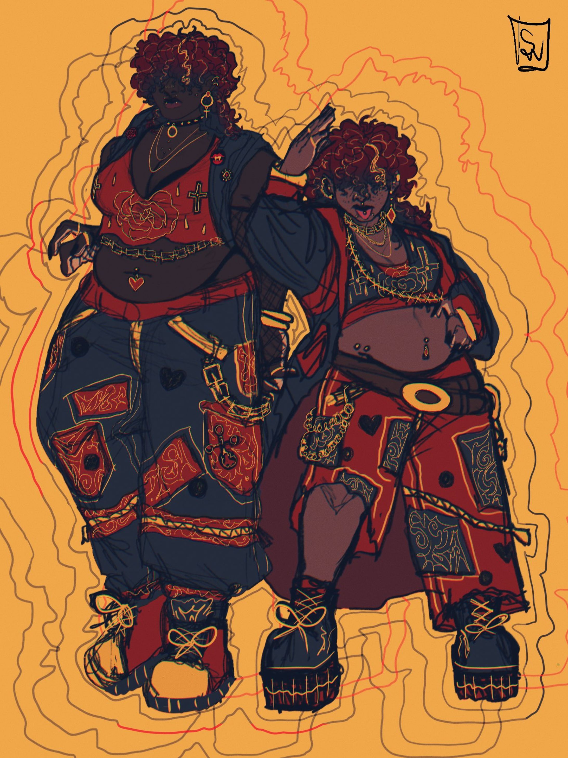 Lesbian Chara designs -1