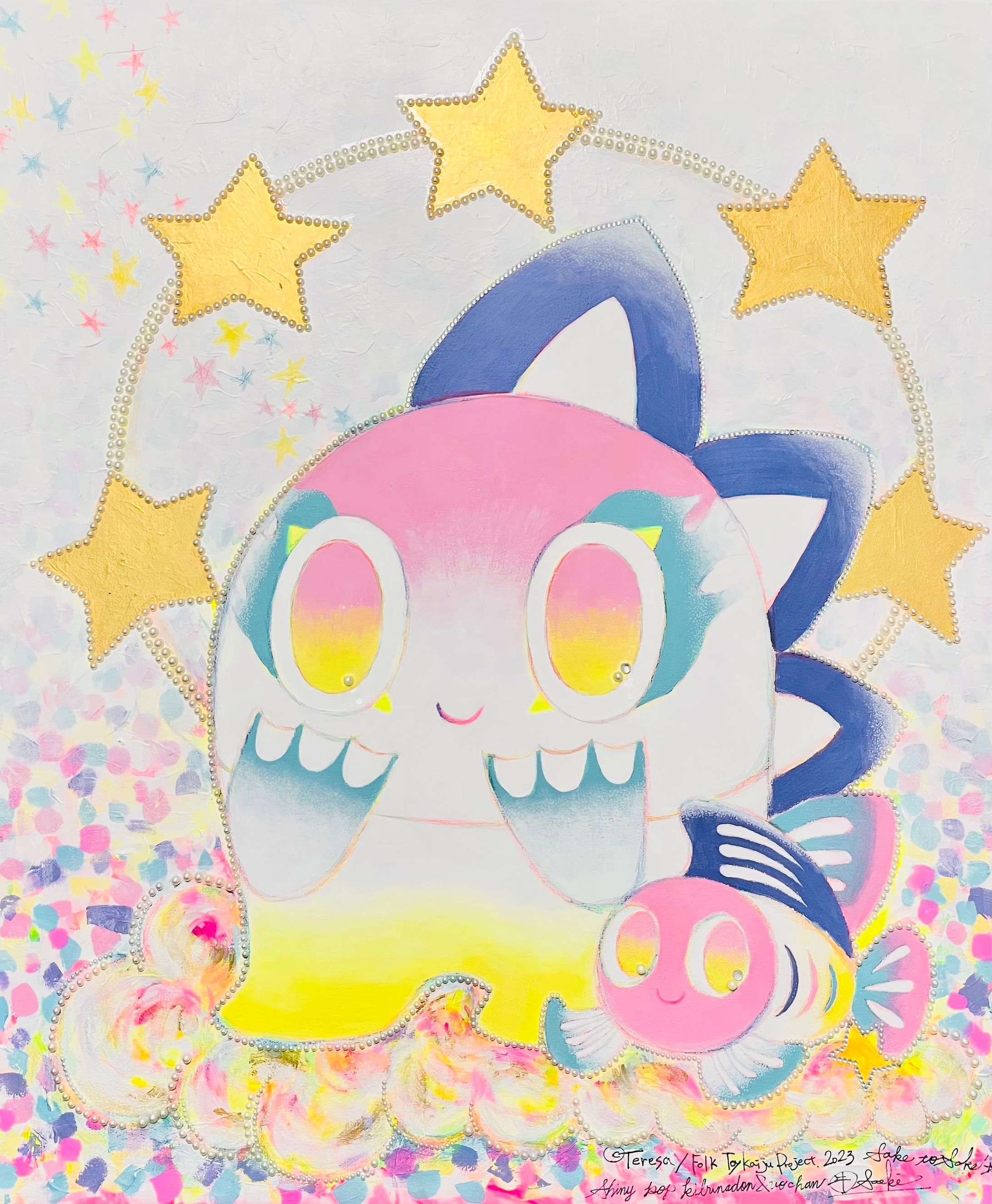 郷土玩具®︎キブナドン×Ushimaru Saekiのライブペイント作品-1
