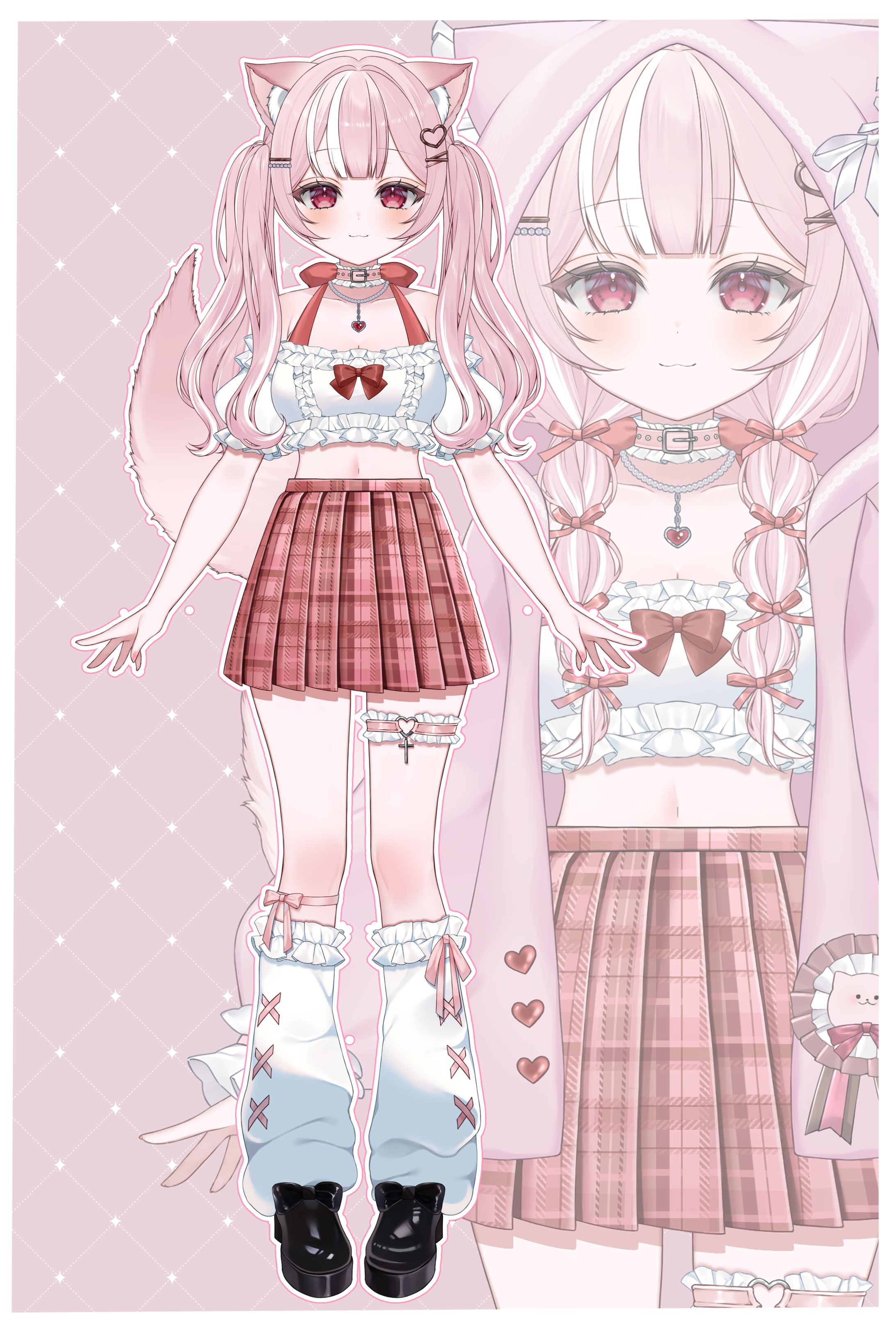 【ぽめにあ様】live2ｄパーツ分けイラスト-1