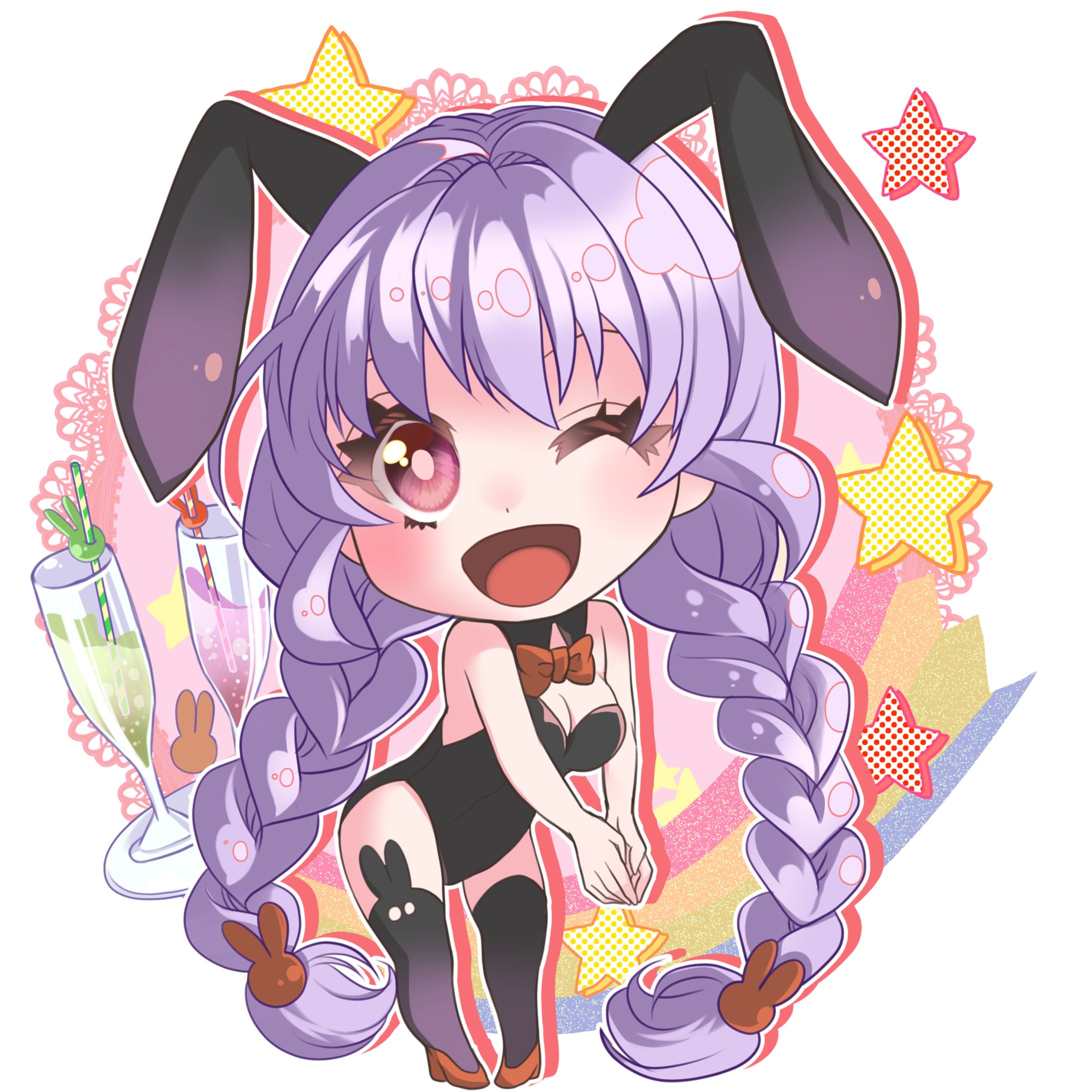   【イラスト】うさみみバニー-1