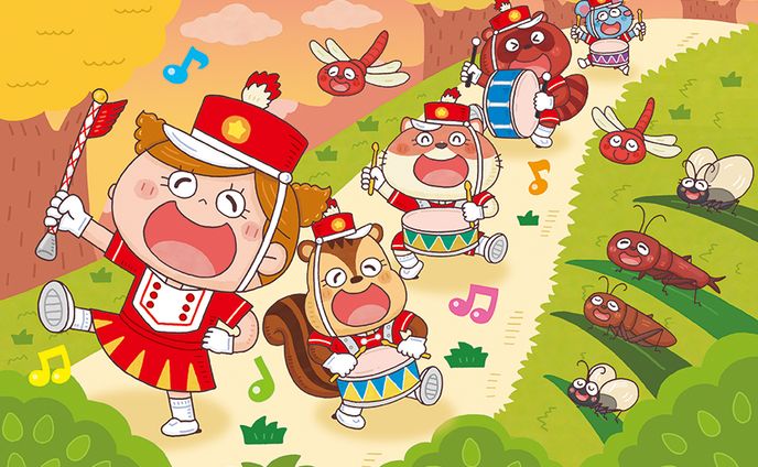 オリジナルイラスト、筋トレ