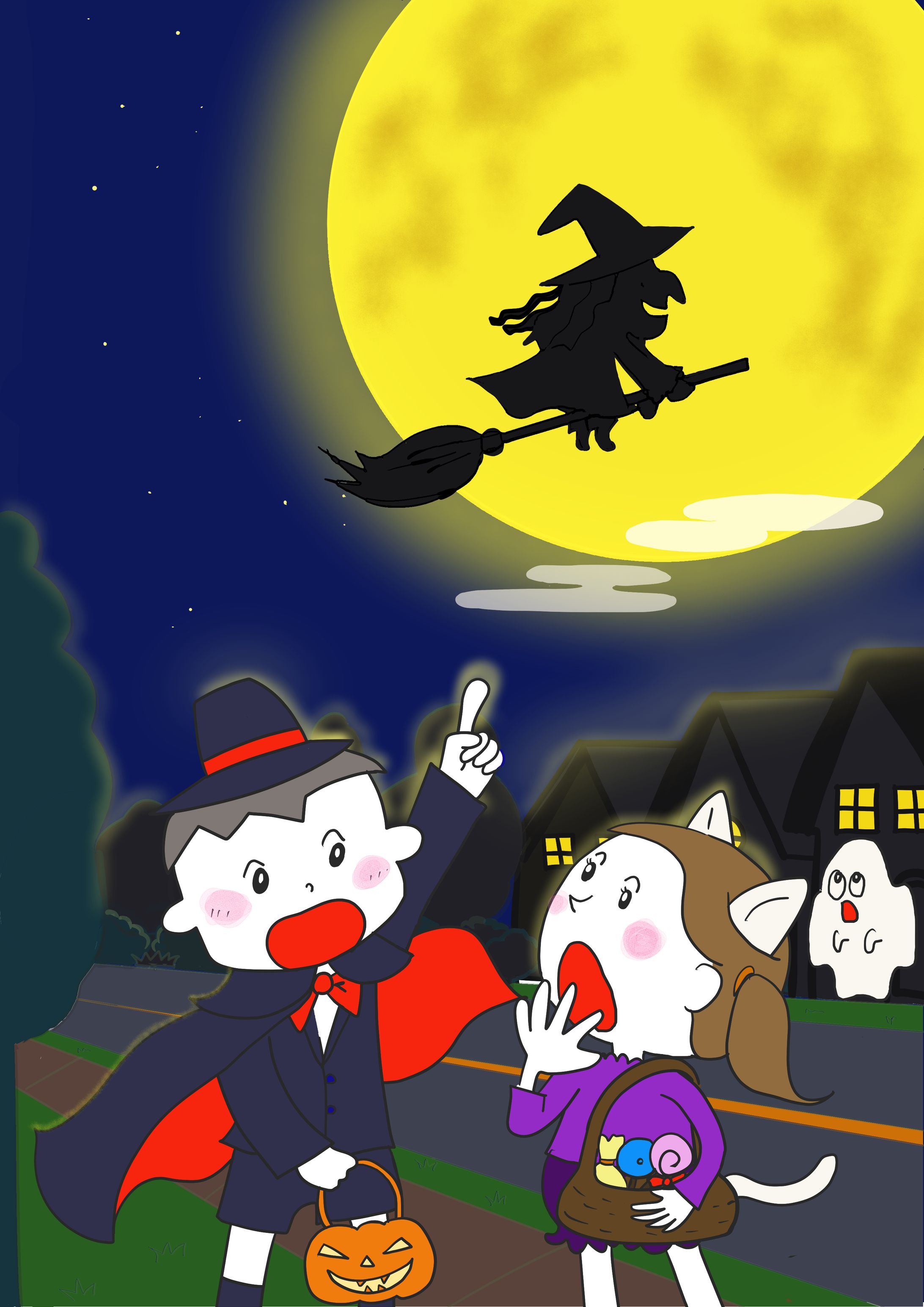ハロウィン街外れの出来事-1