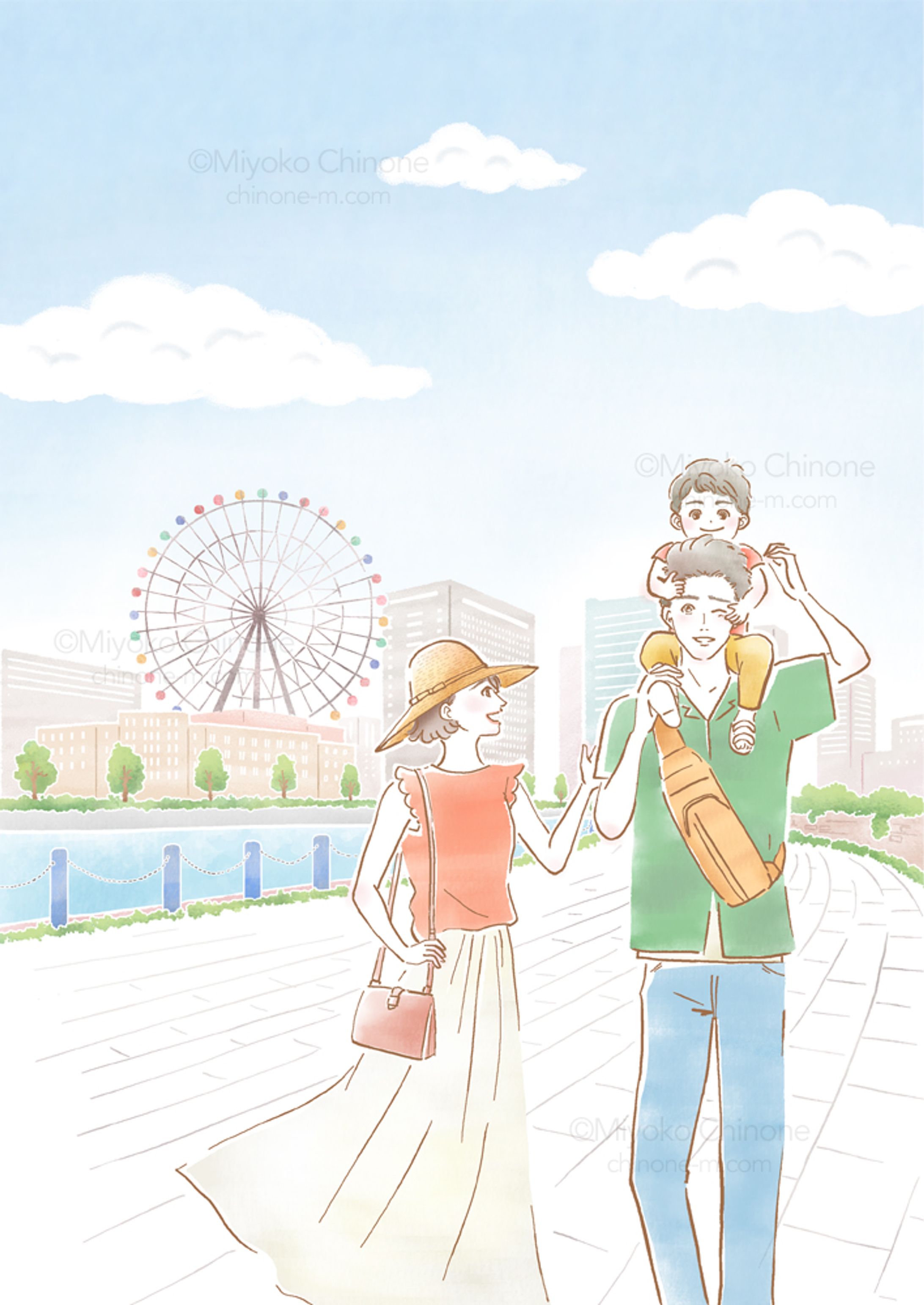 家族でお出かけ（オリジナル）-1