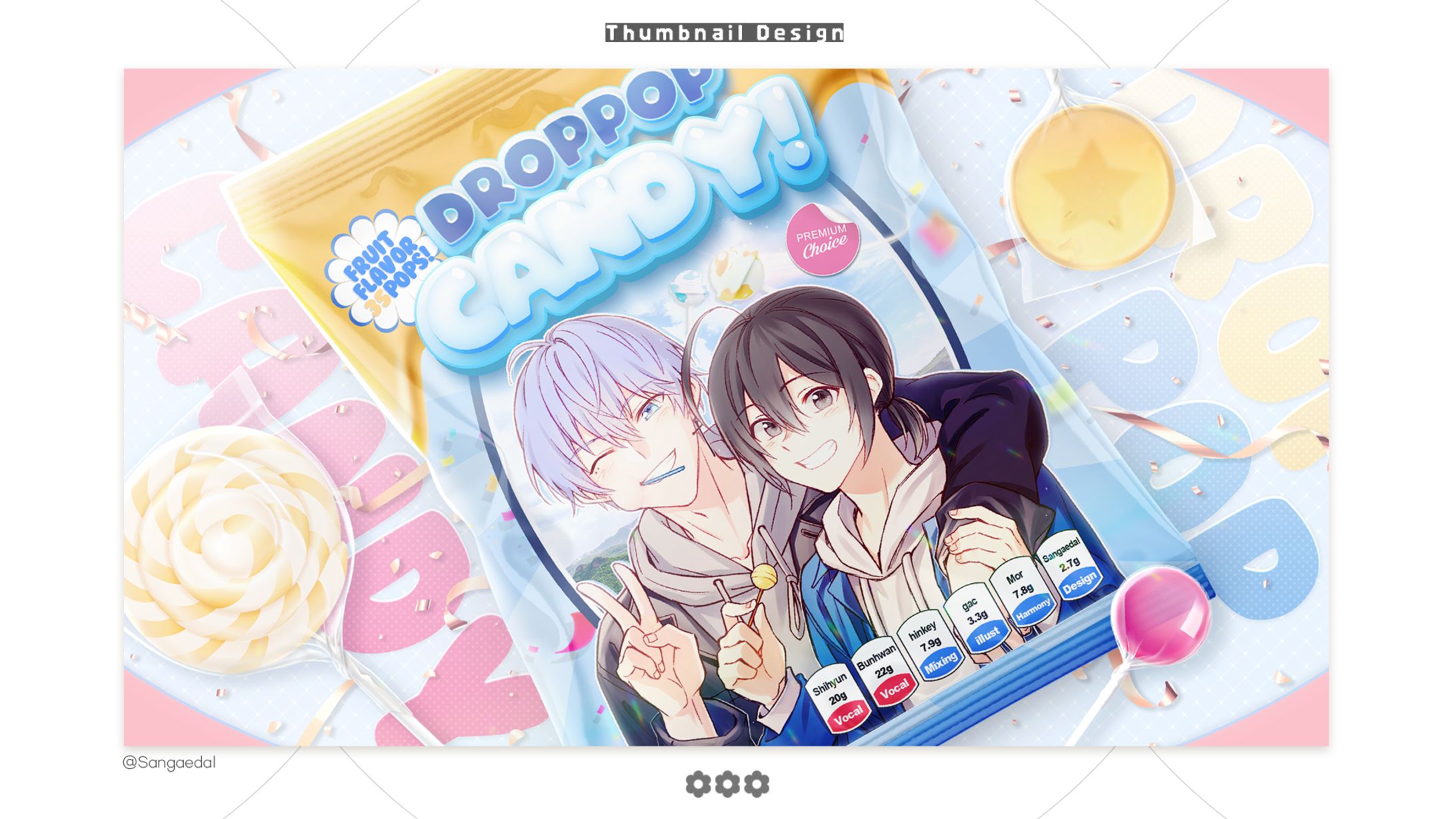 Drop pop candy / Thumbnail Design-1
