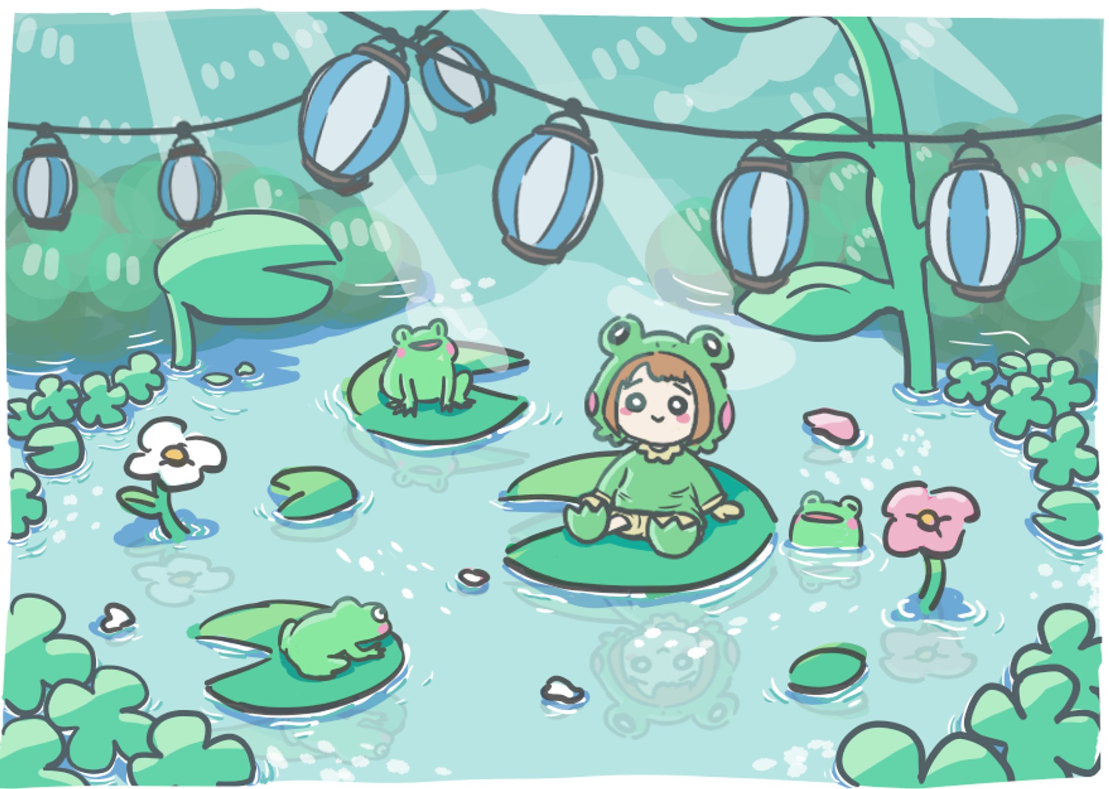 田んぼのお祭り🐸-1