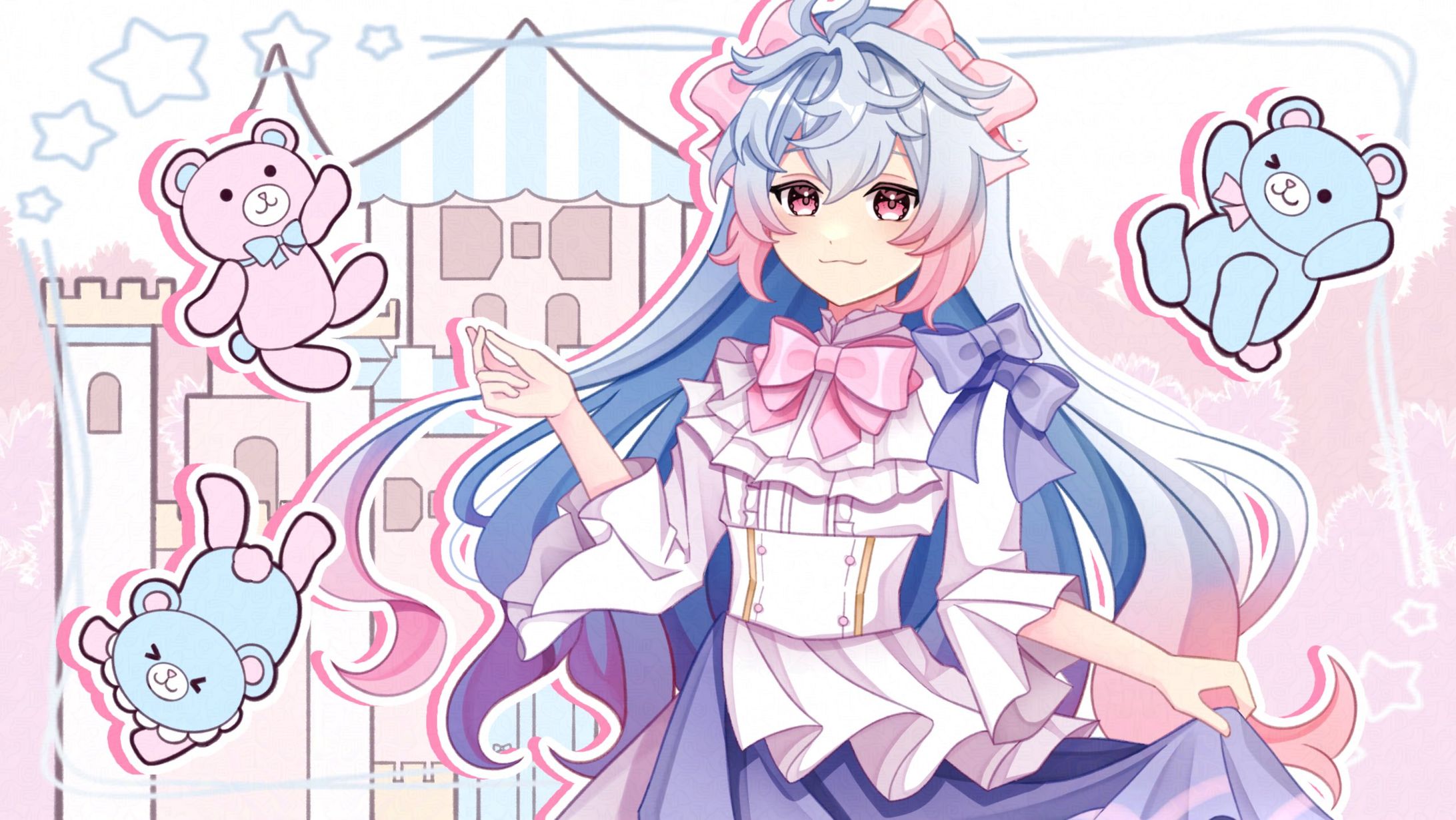 はうり様 歌ってみた動画 女の子になりたい イラスト担当-1