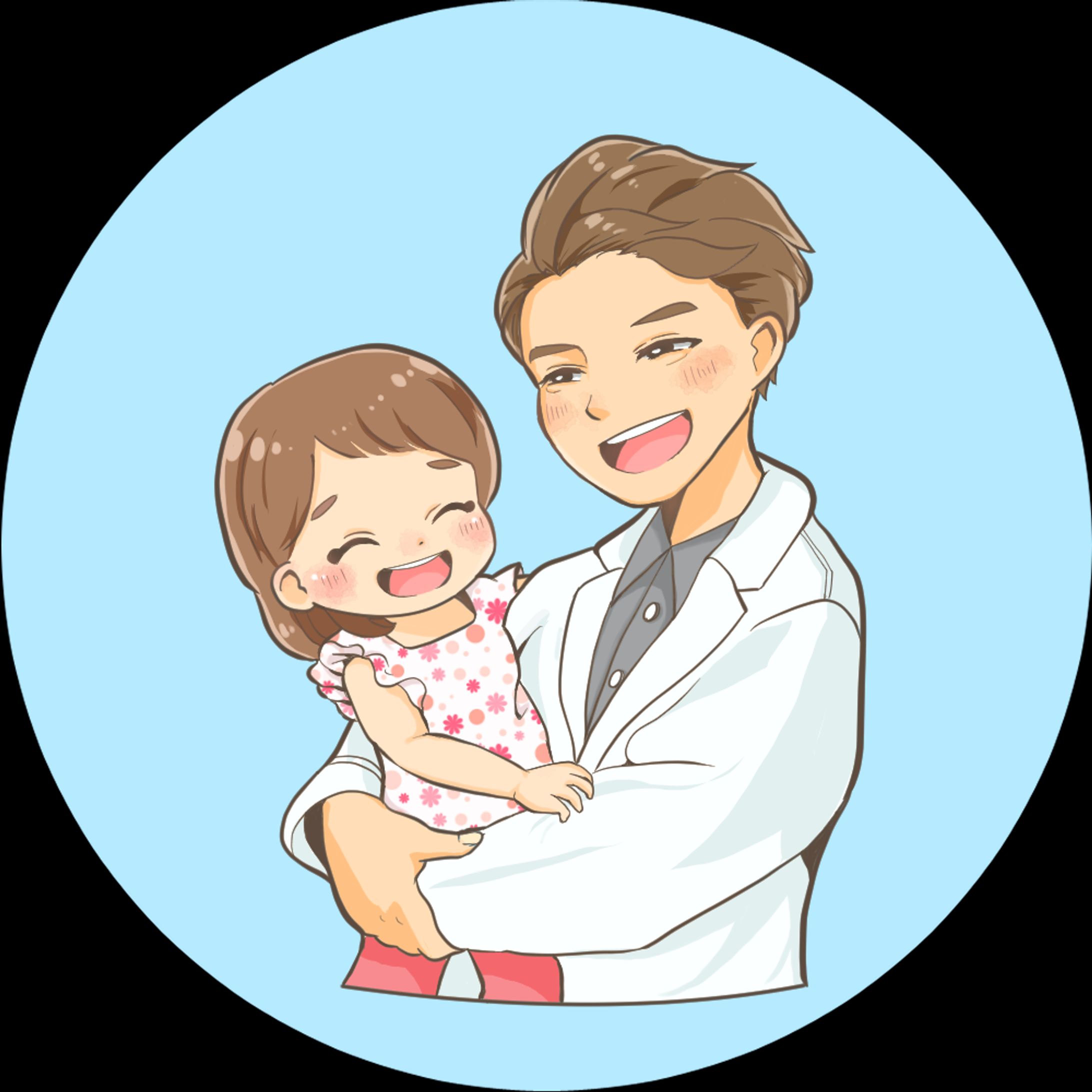 笑顔で戯れる親子-1