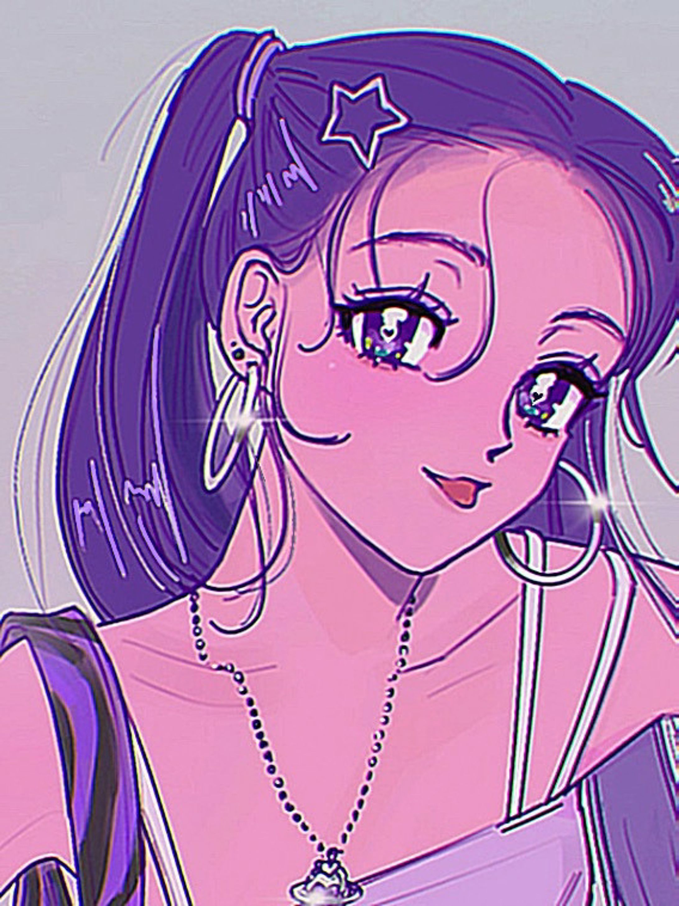 パープル女の子-1
