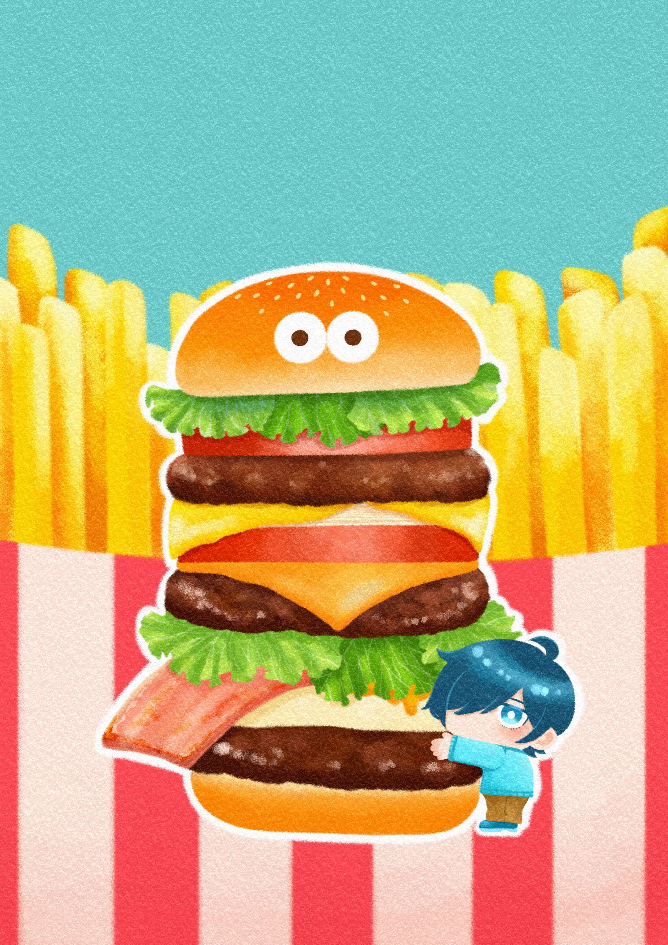 ハンバーガー大好き-1