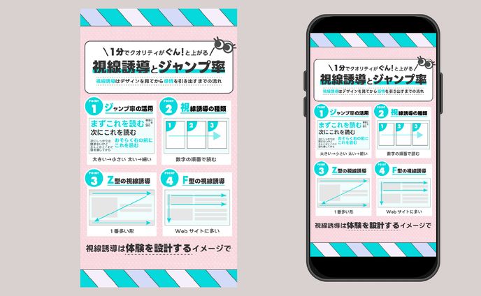 SNS図解│視線誘導とジャンプ率