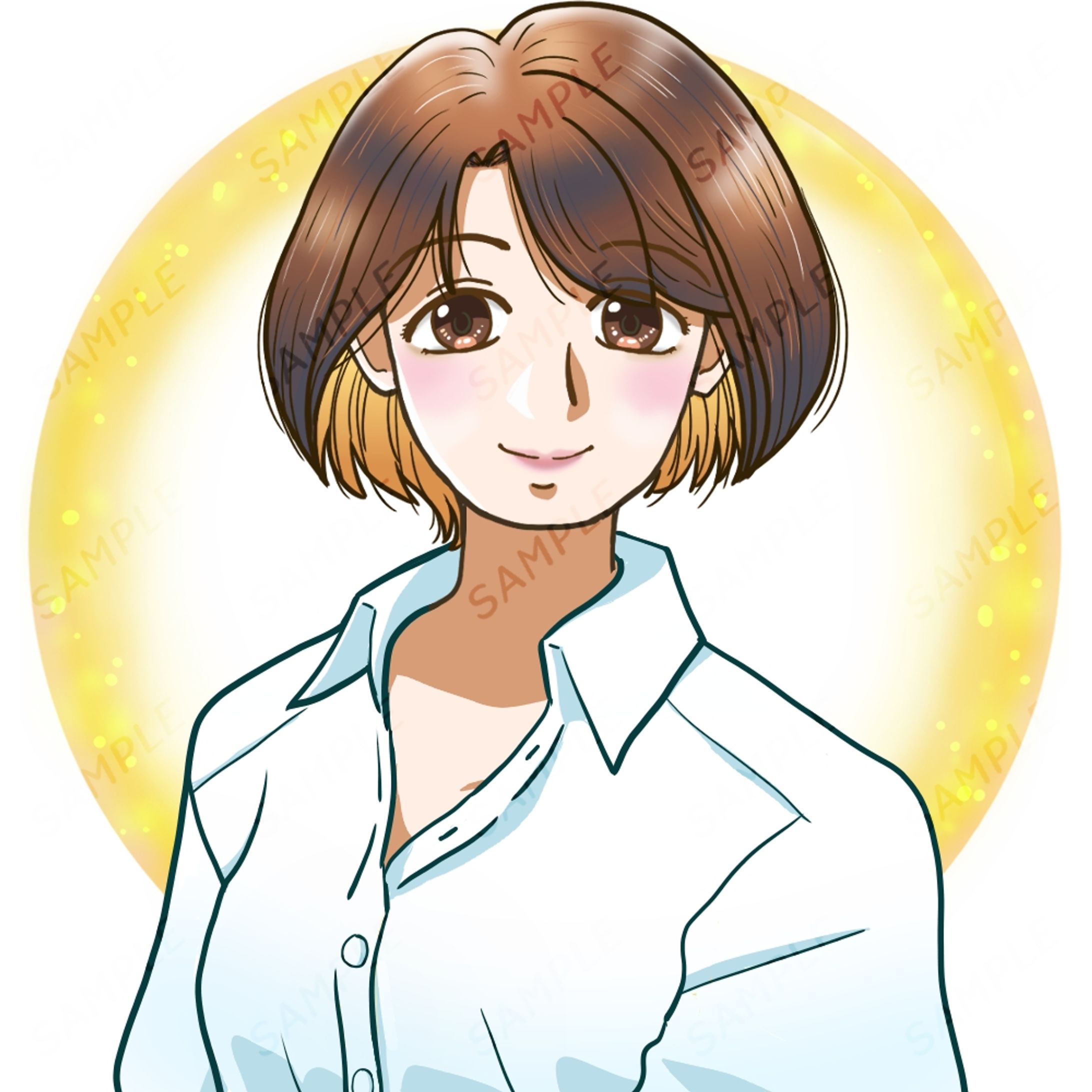 実績イラスト「SNS、YouTube用プロフィールアイコン」-1