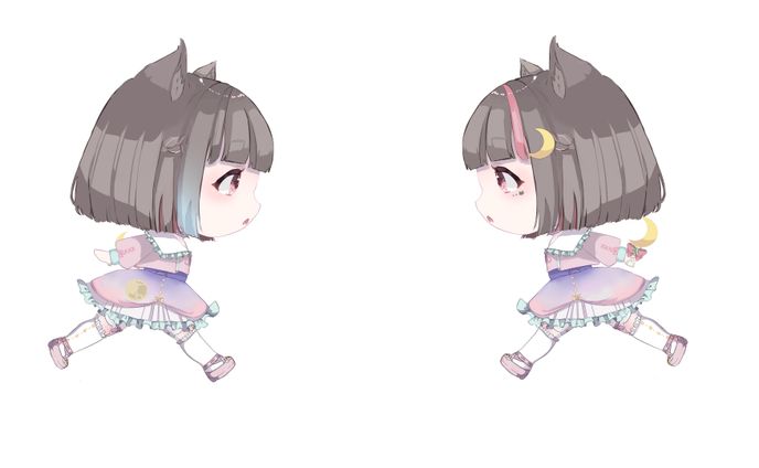 猫谷 ここなちゃん　待機画面イラスト