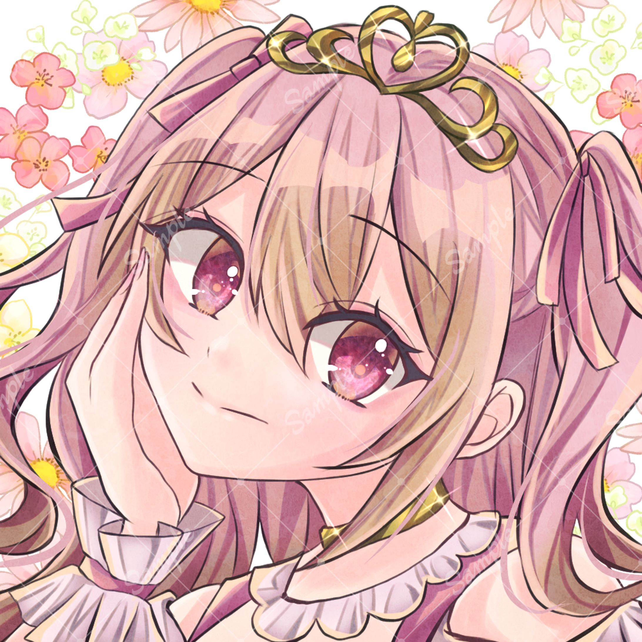 IRIAM女性ライバー様アイコンイラスト-1