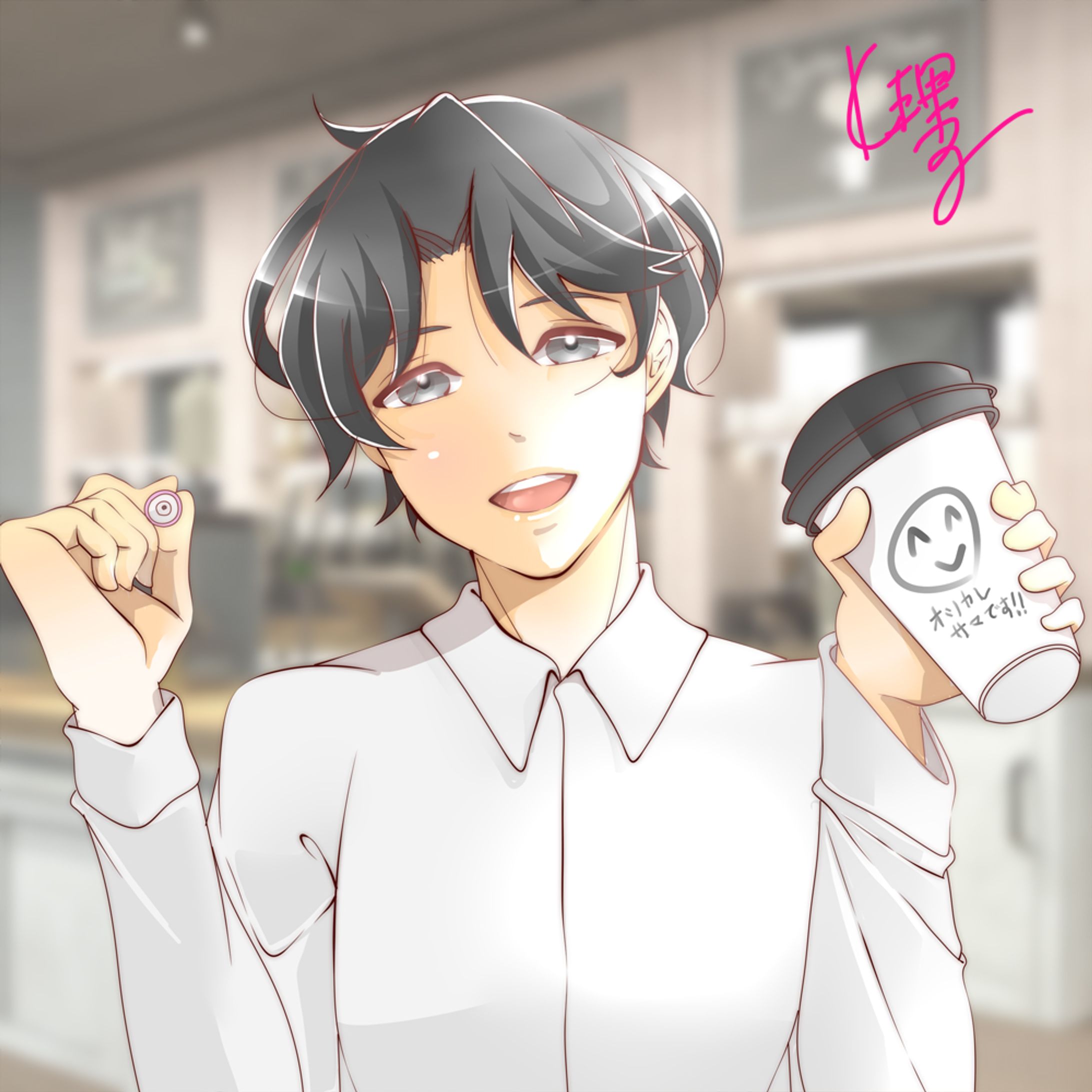 カフェの店員さん-1