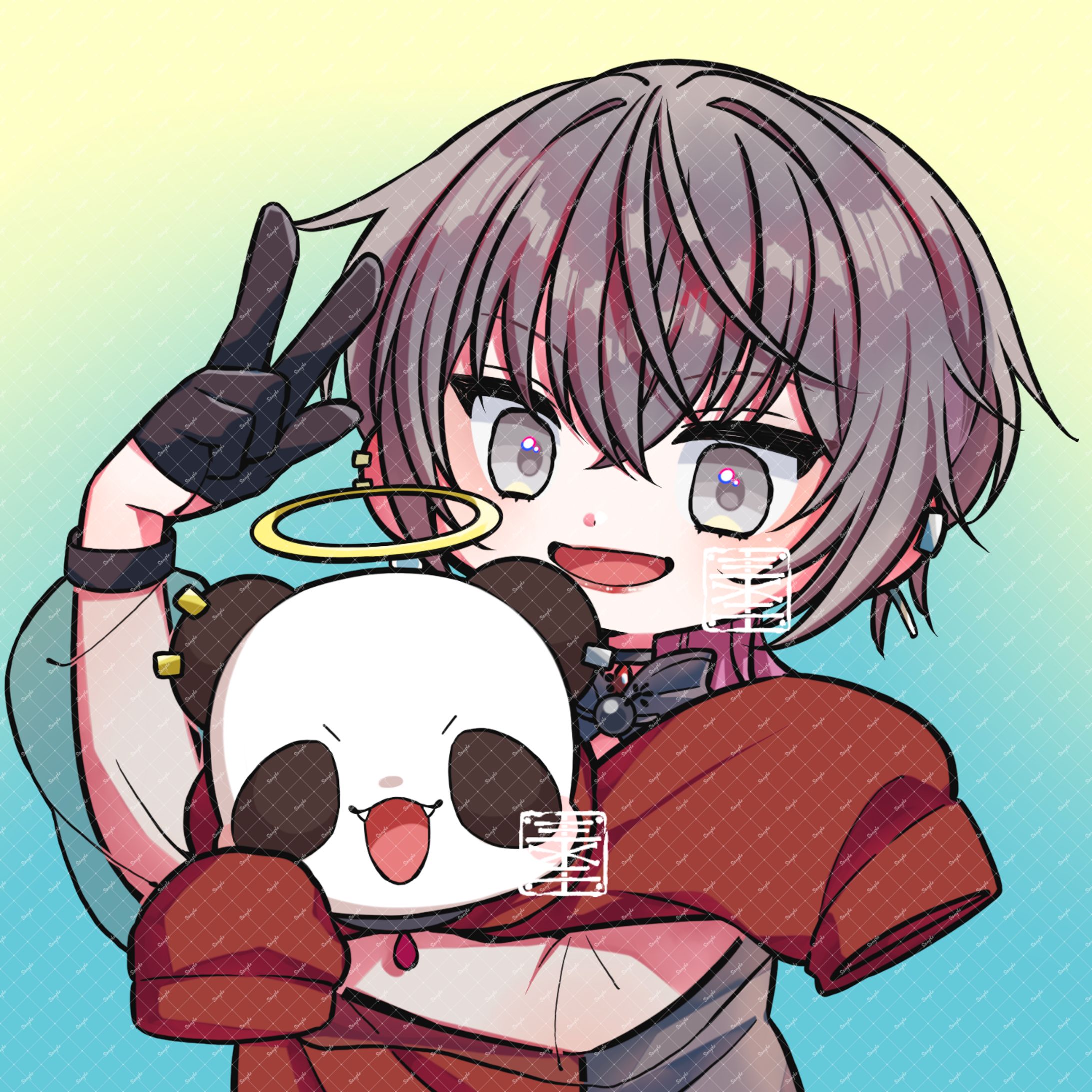 【work】デスパンダ様【アイコンイラスト】-1