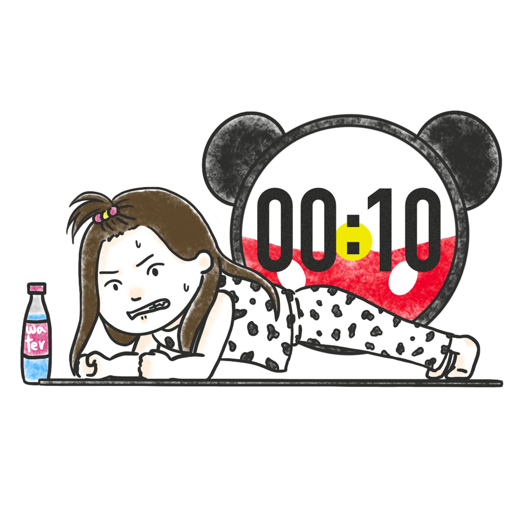 【実績】プランク中 あと10秒を耐える1コマ-1