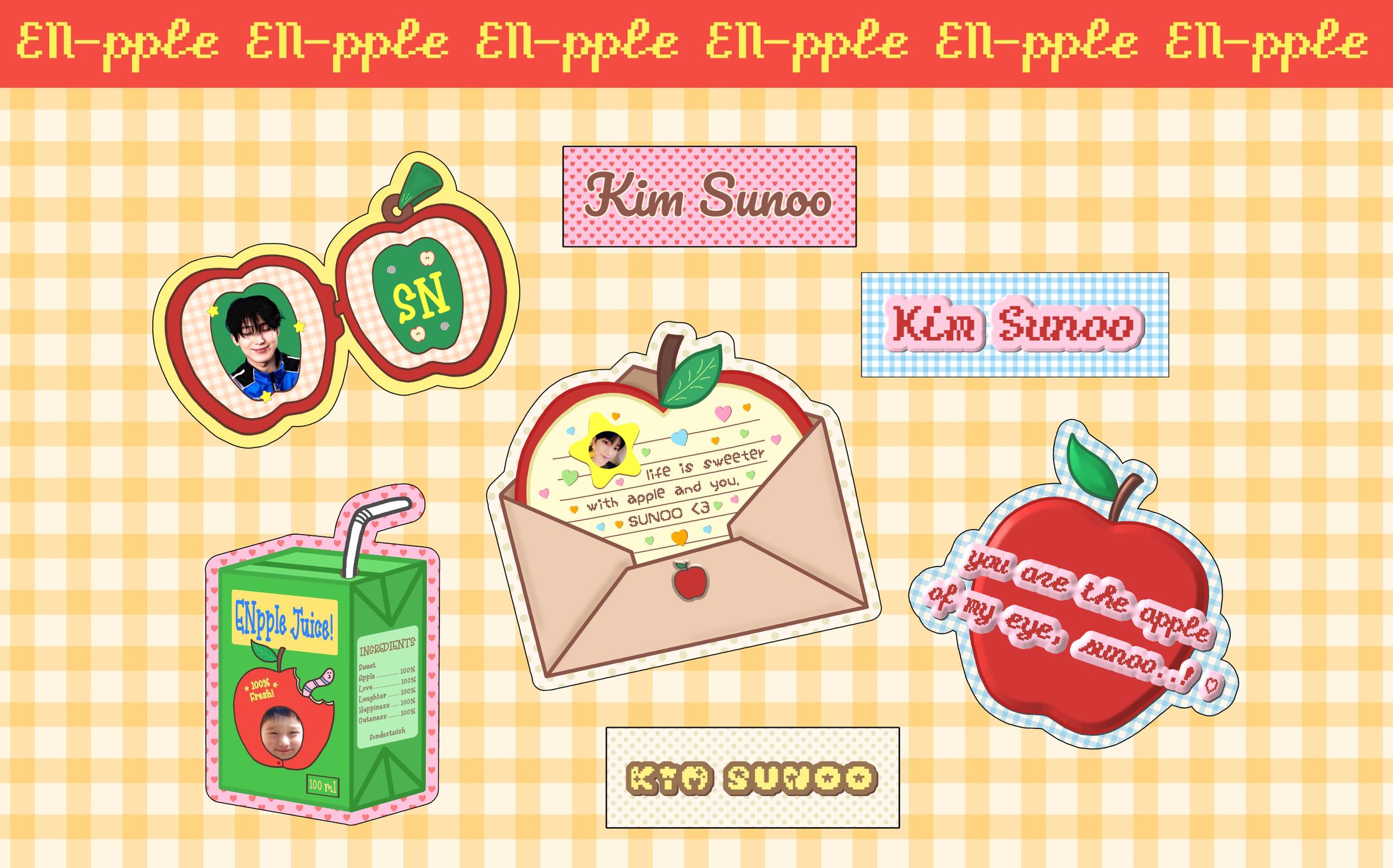 [FAN MERCH] die-cut sticker set-1