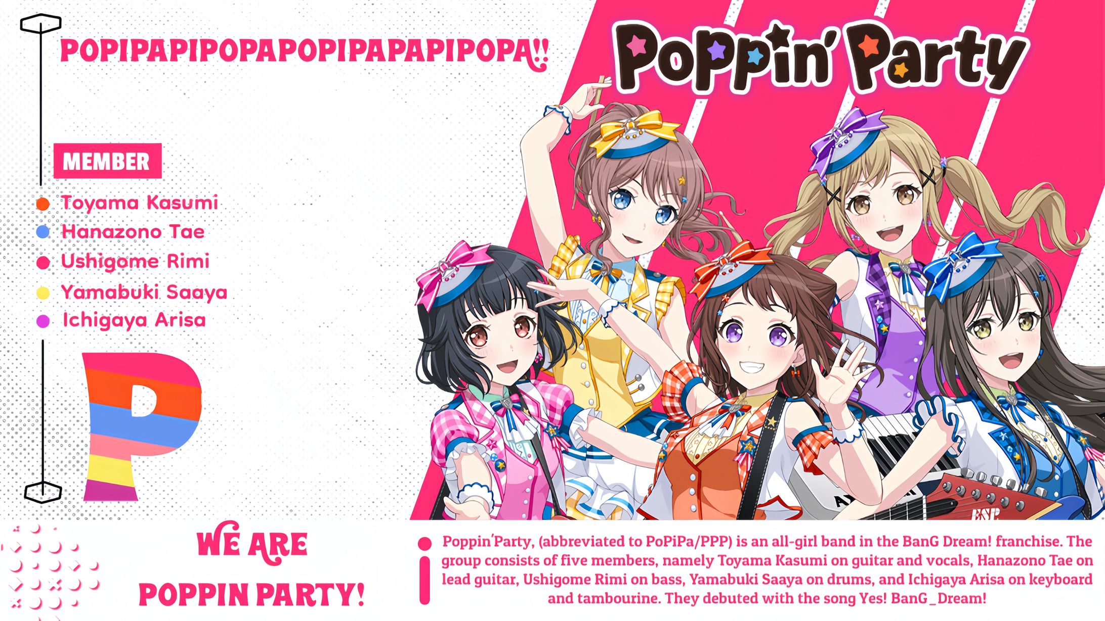 Banner Poppin'Party - BanG Dream!-1