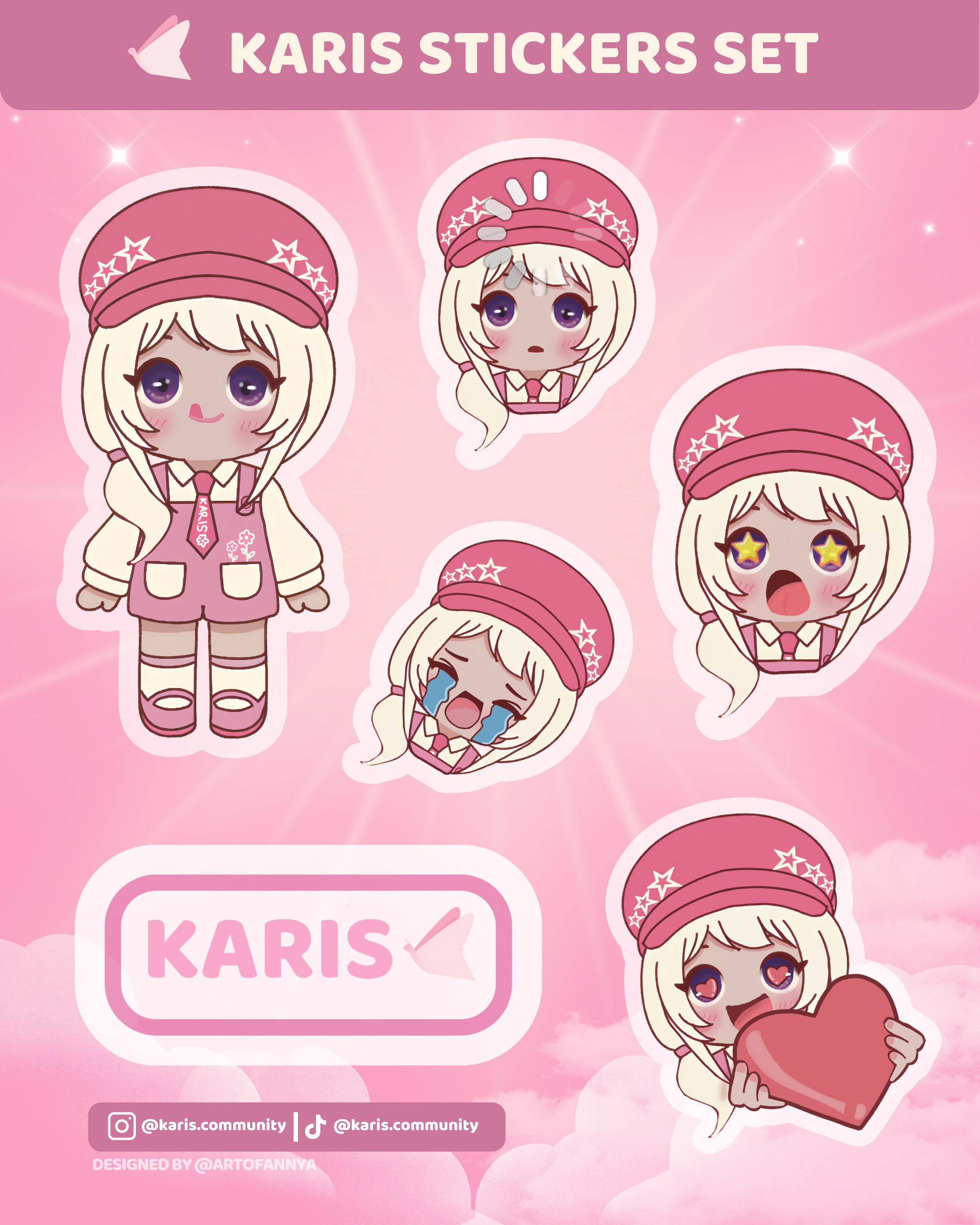 KARIS Sticker Set-1
