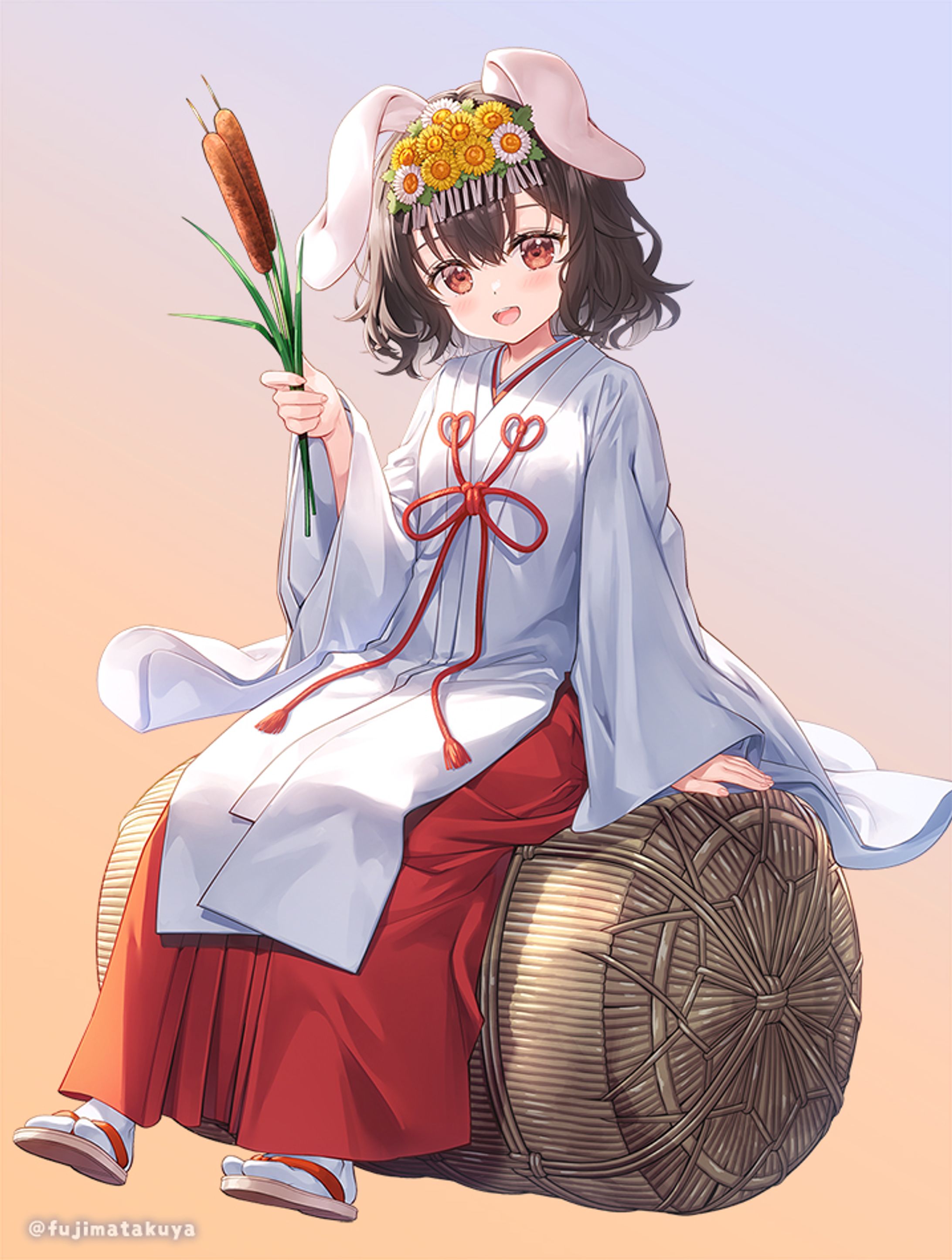 巫女服 因幡てゐ-1