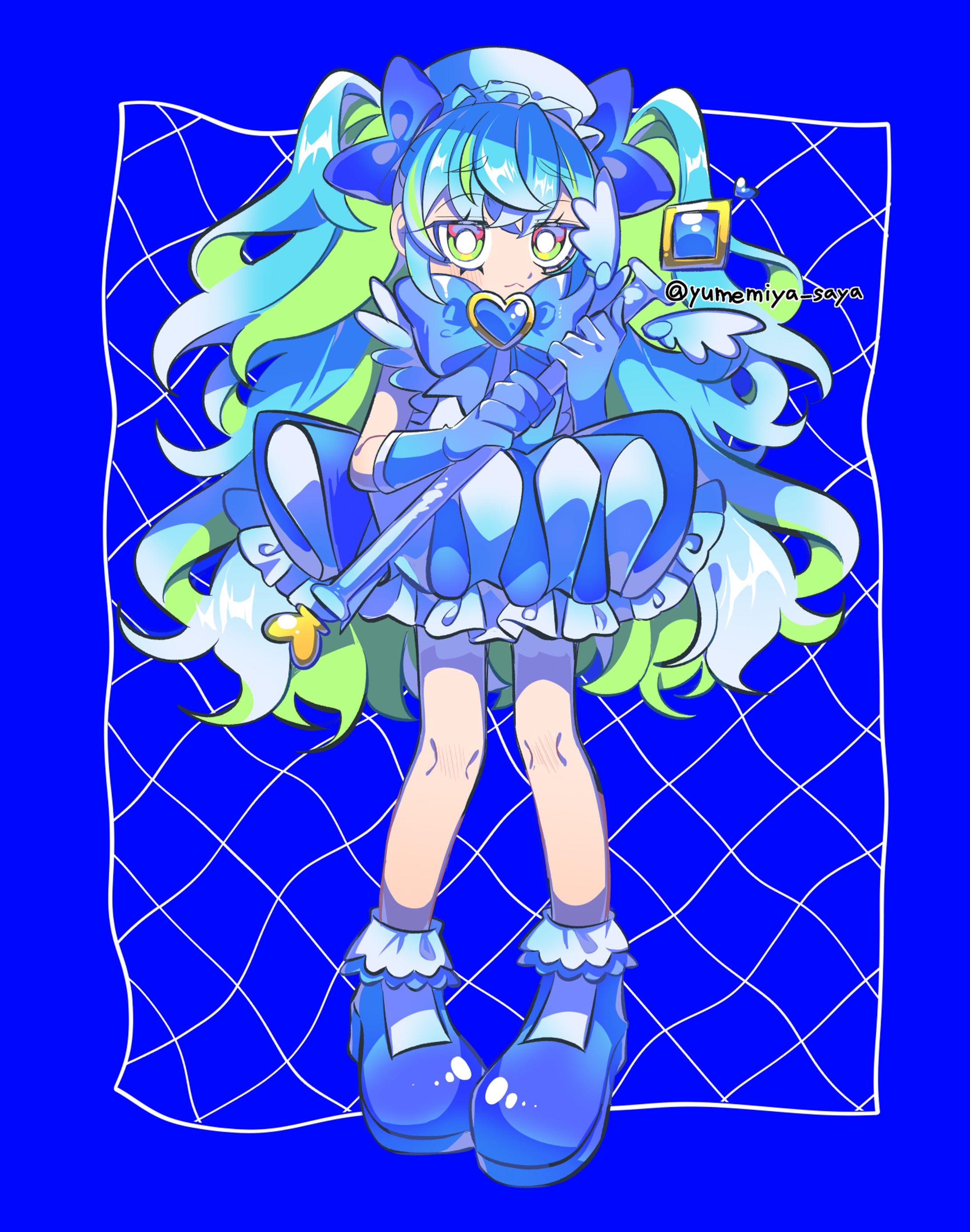 青い魔法少女-1