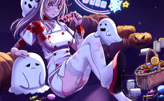 定時なゆハロウィン絵sample