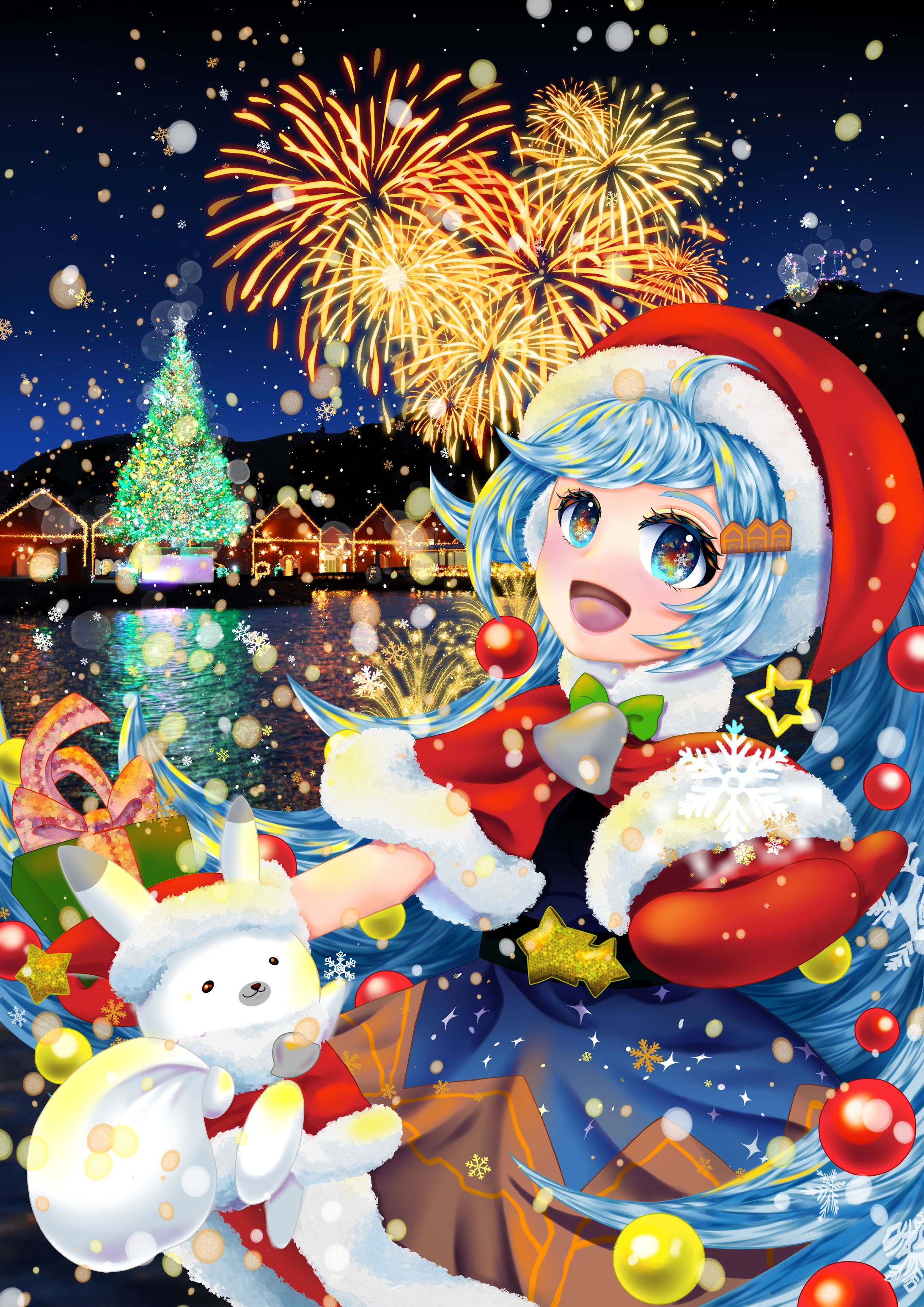 雪ミク 2023 ひろはこイラストコンテスト作品-1