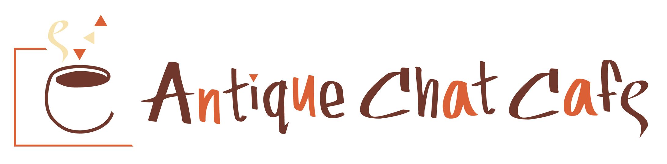 【ロゴデザイン】Antique Chat Cafe-1