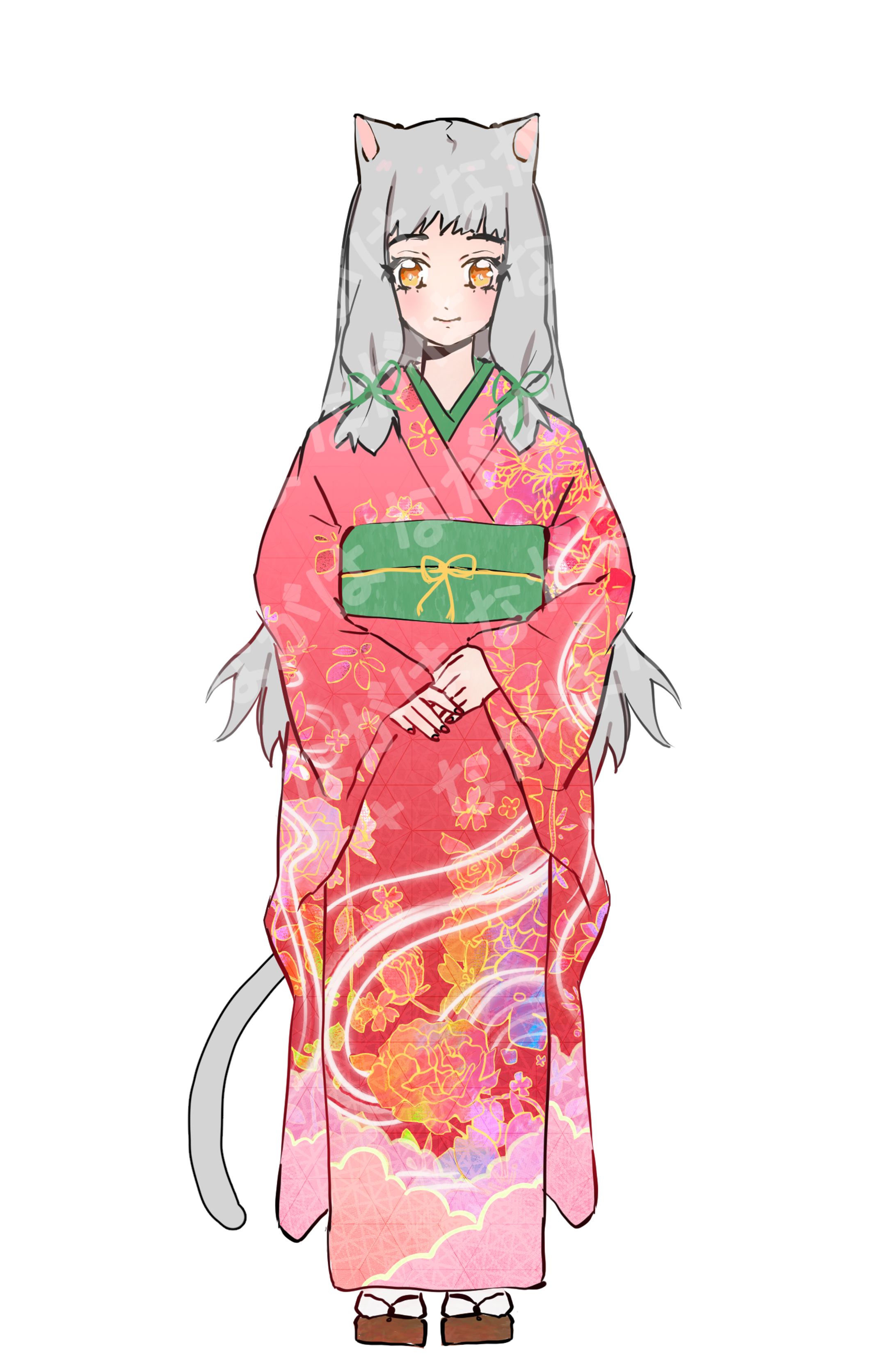 Vtuber Kimono design-1