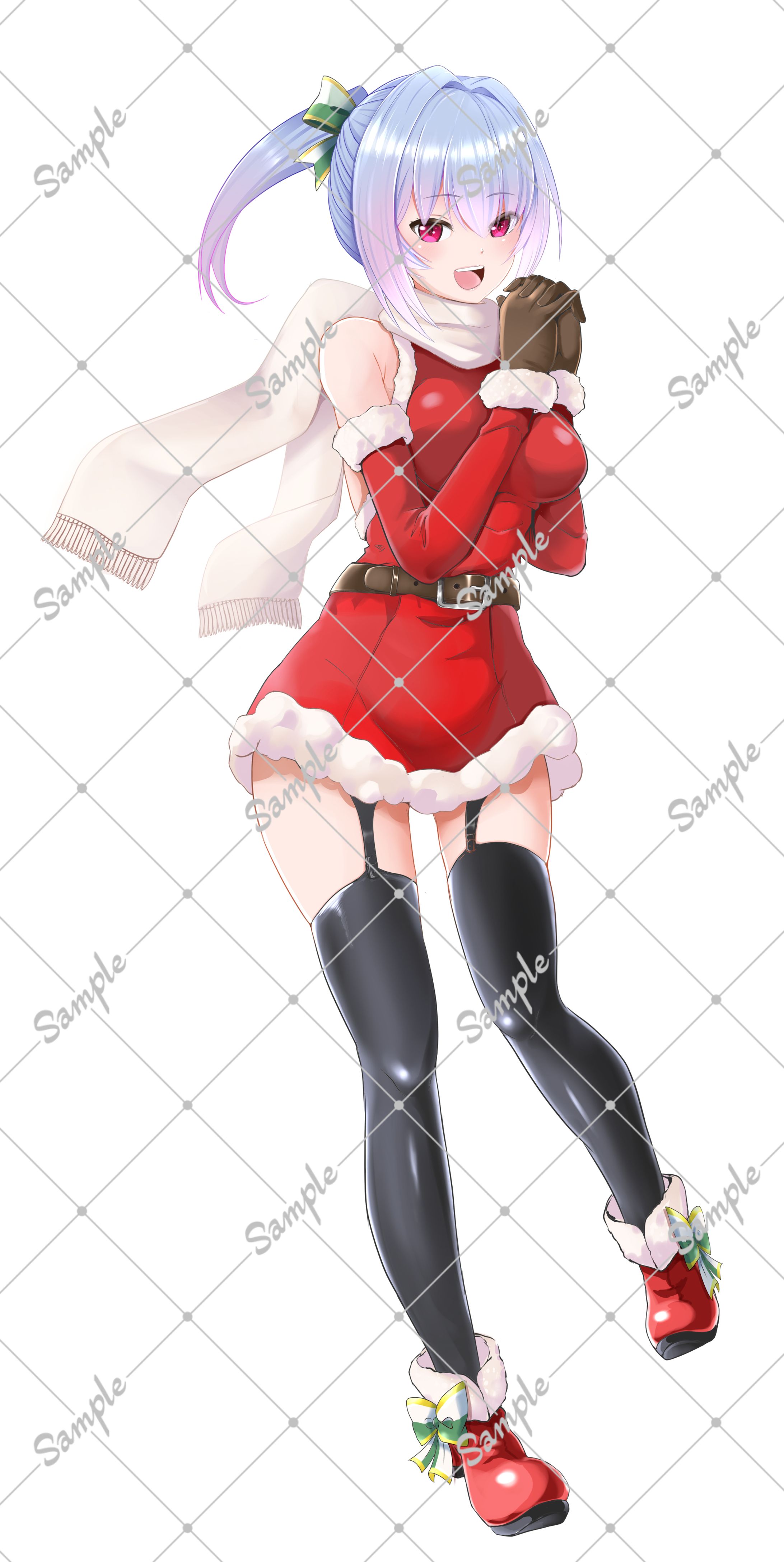 【work】水城ほたる様　クリスマス用立ち絵-1