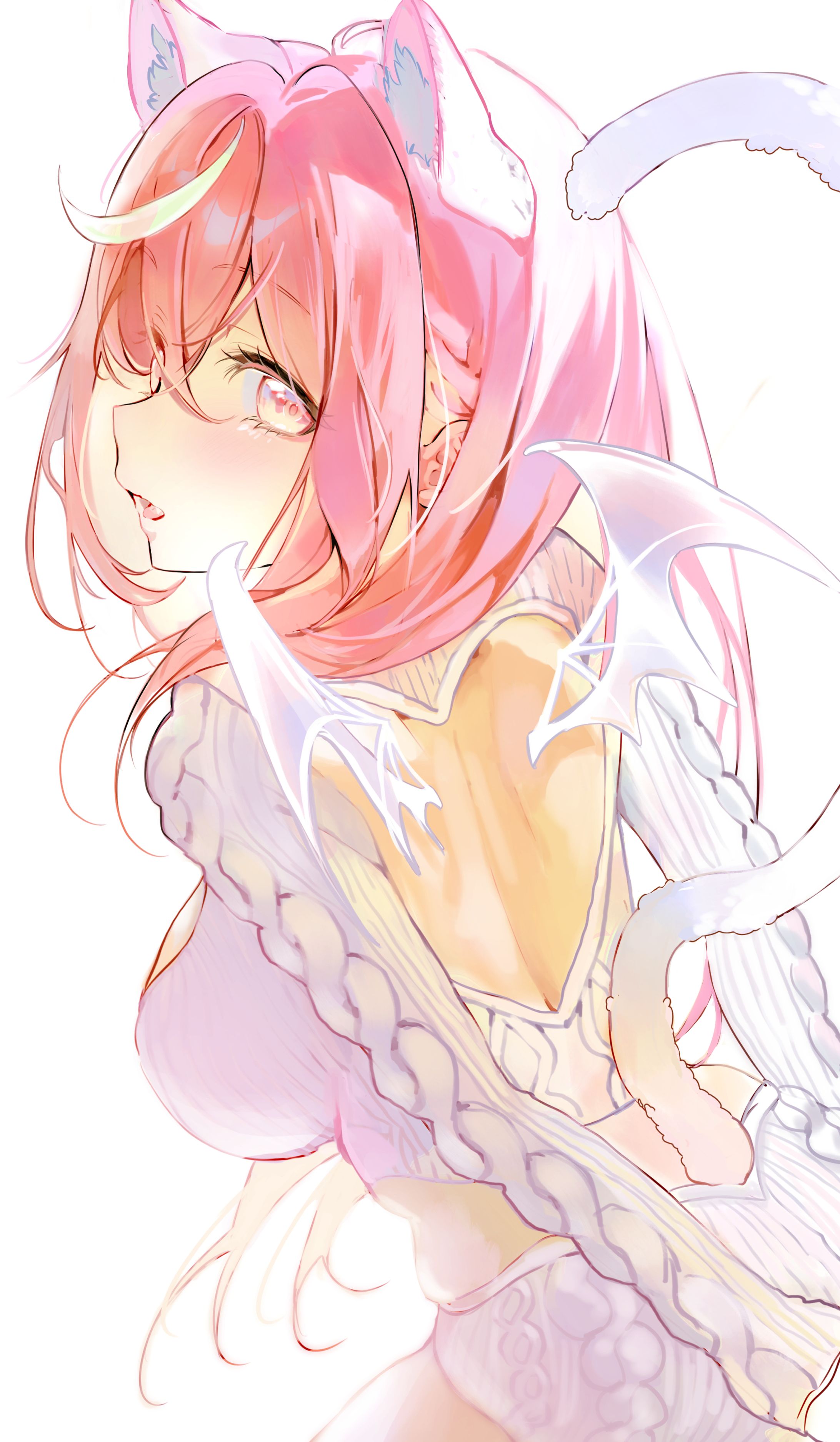 白ニットの小悪魔ちゃん-1