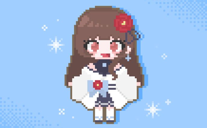 ドット絵_ぼたまる雪様