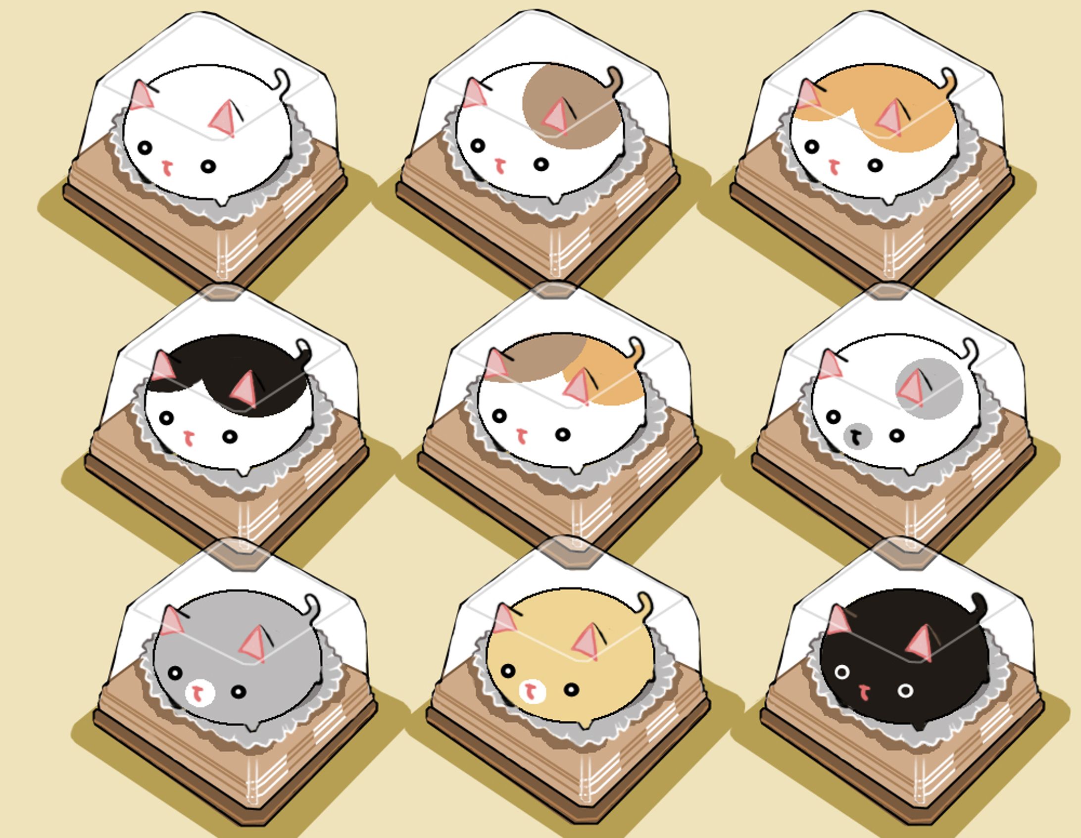 ふくら猫の和菓子-1